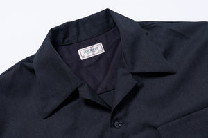 OPEN-COLLAR WOOL SHIRT