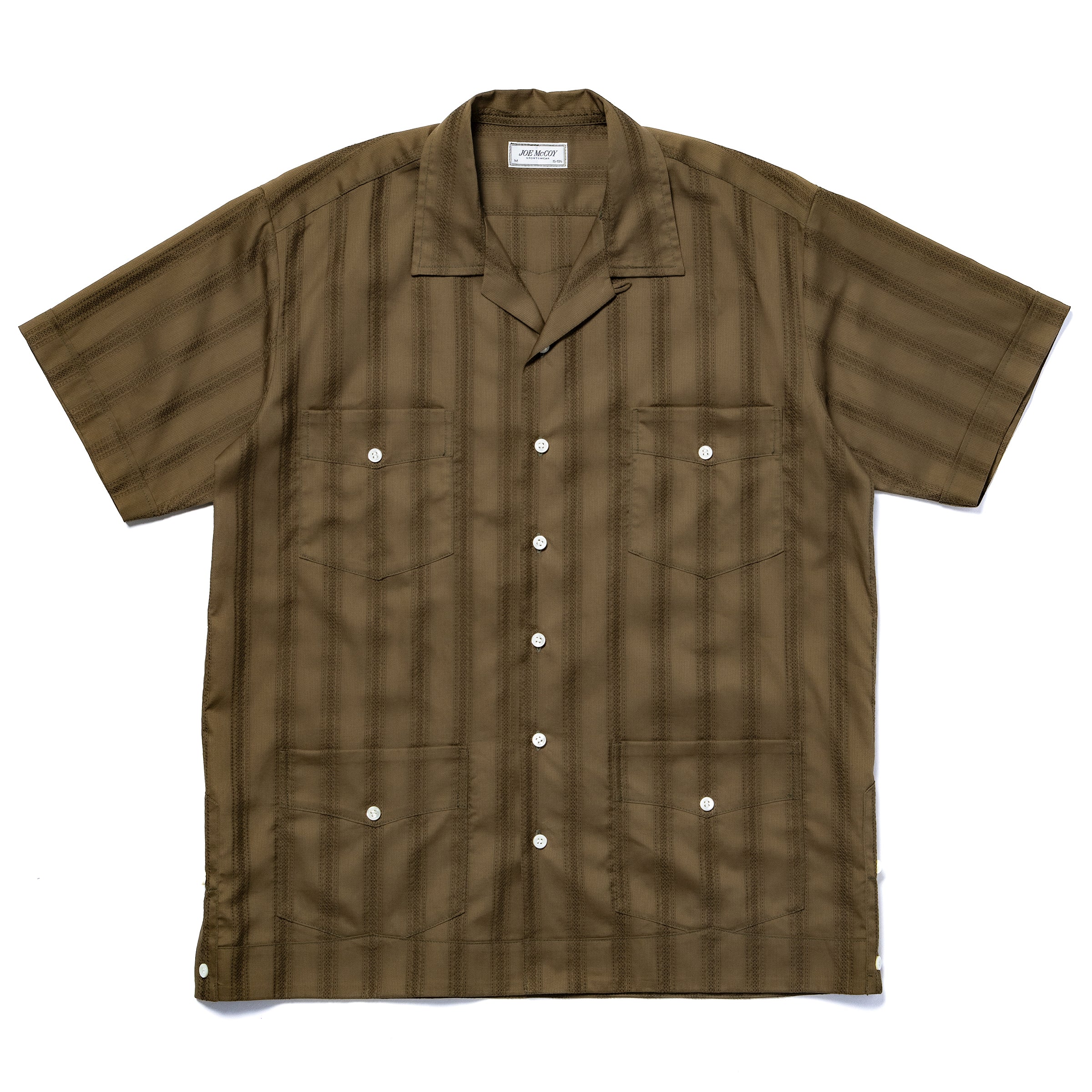 OPEN COLLAR RESORT S/S SHIRT / SUMMER CORDUROY – The Real McCoy's