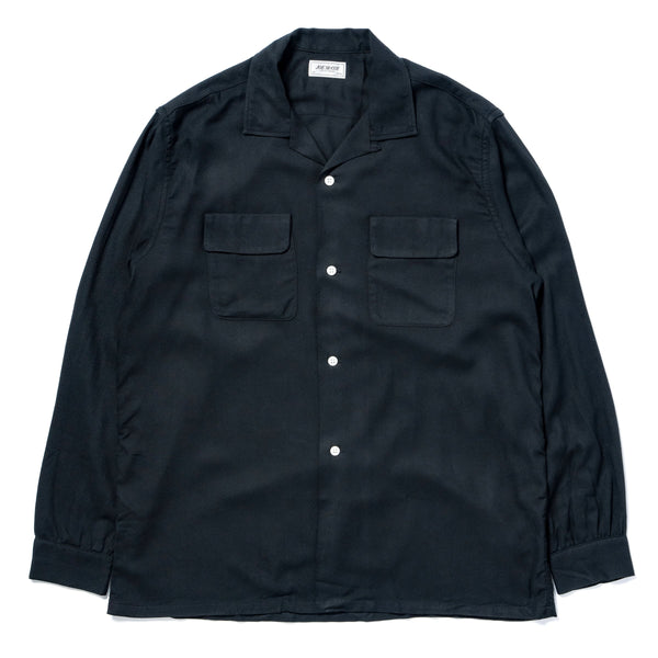 OPEN COLLAR RAYON SHIRT – The Real McCoy's