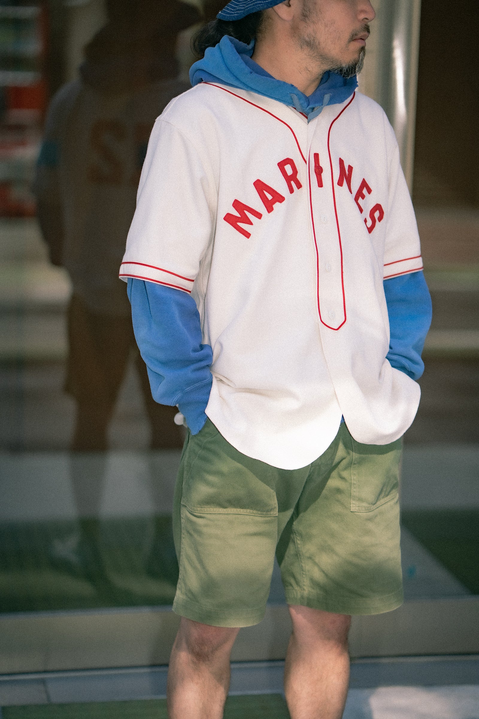 BASEBALL UNIFORM SHIRT / MARINES Gallery Image