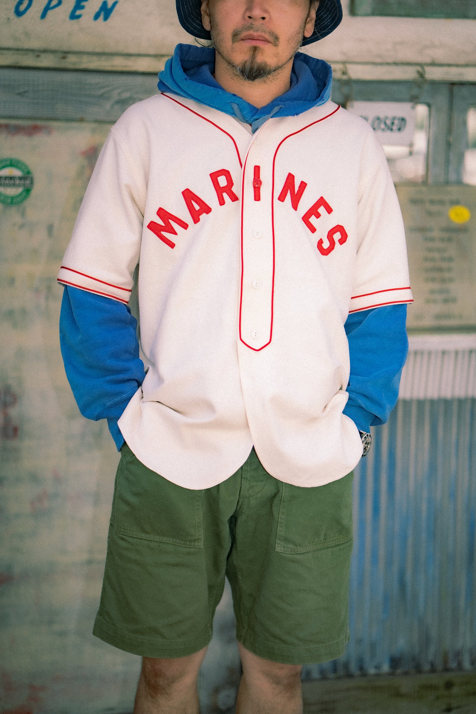 BASEBALL UNIFORM SHIRT / MARINES Gallery Image 4