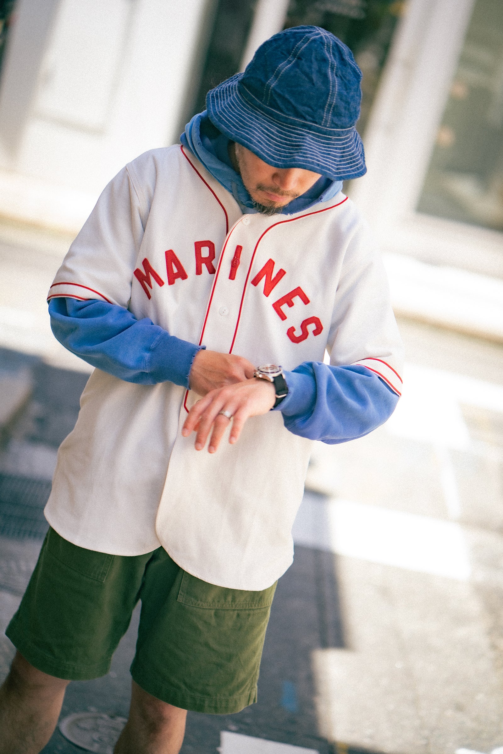 BASEBALL UNIFORM SHIRT / MARINES Gallery Image 3