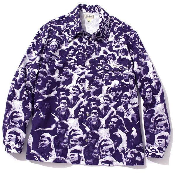 WOODSTOCK PRINT SHIRT - Purple / M