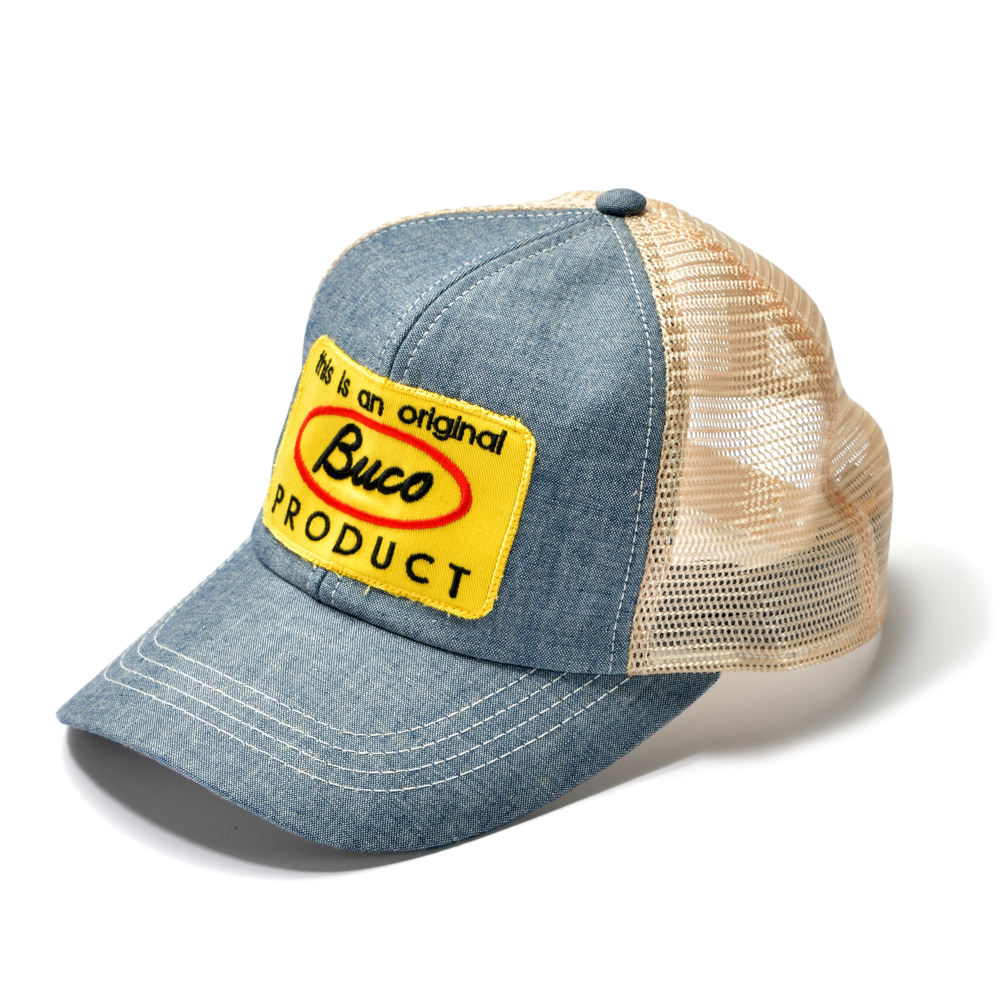 BUCO CHAMBRAY MESH TRUCKER CAP – The Real McCoy's