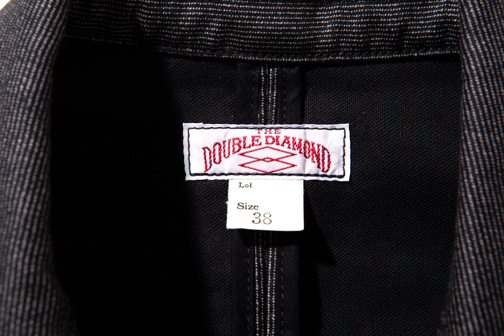 DOUBLE DIAMOND PRINTED STRIPE SACK COAT