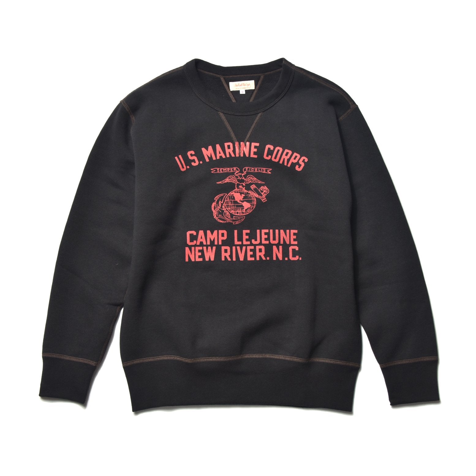 MILITARY PRINT SWEATSHIRT / USMC CAMP LEJEUNE