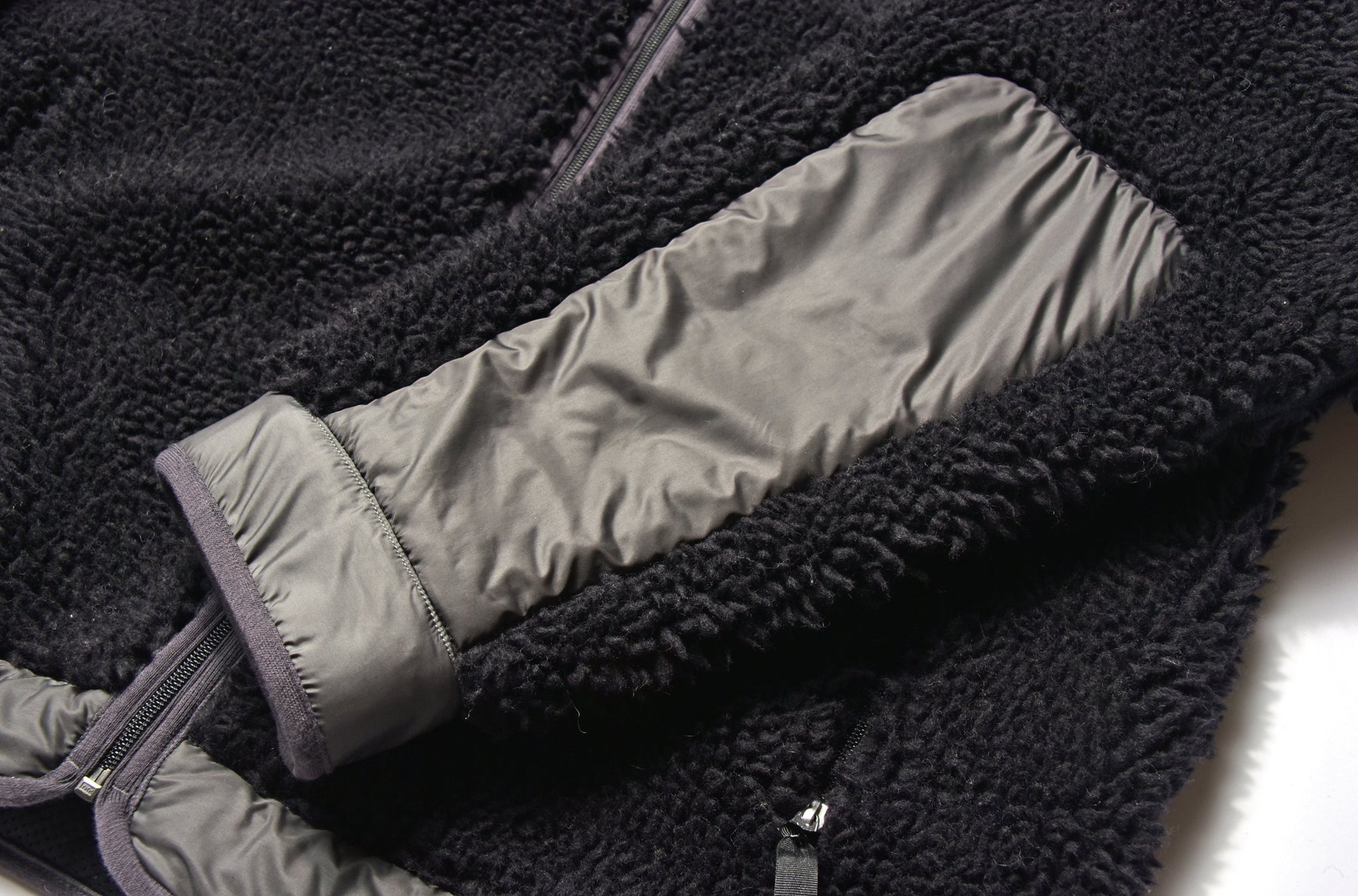 OUTDOOR WOOL PILE HOODED JACKET