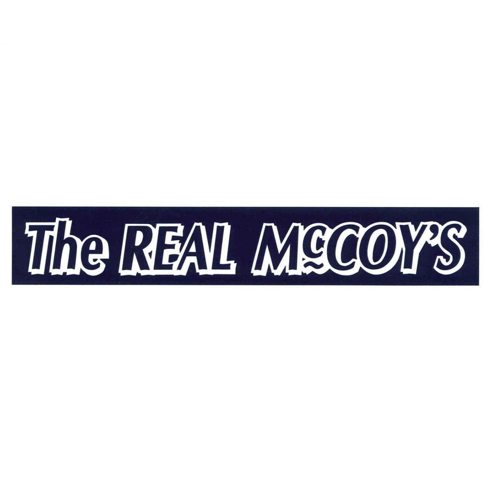 THE REAL McCOY'S LOGO STRIP STICKER The Real McCoy's