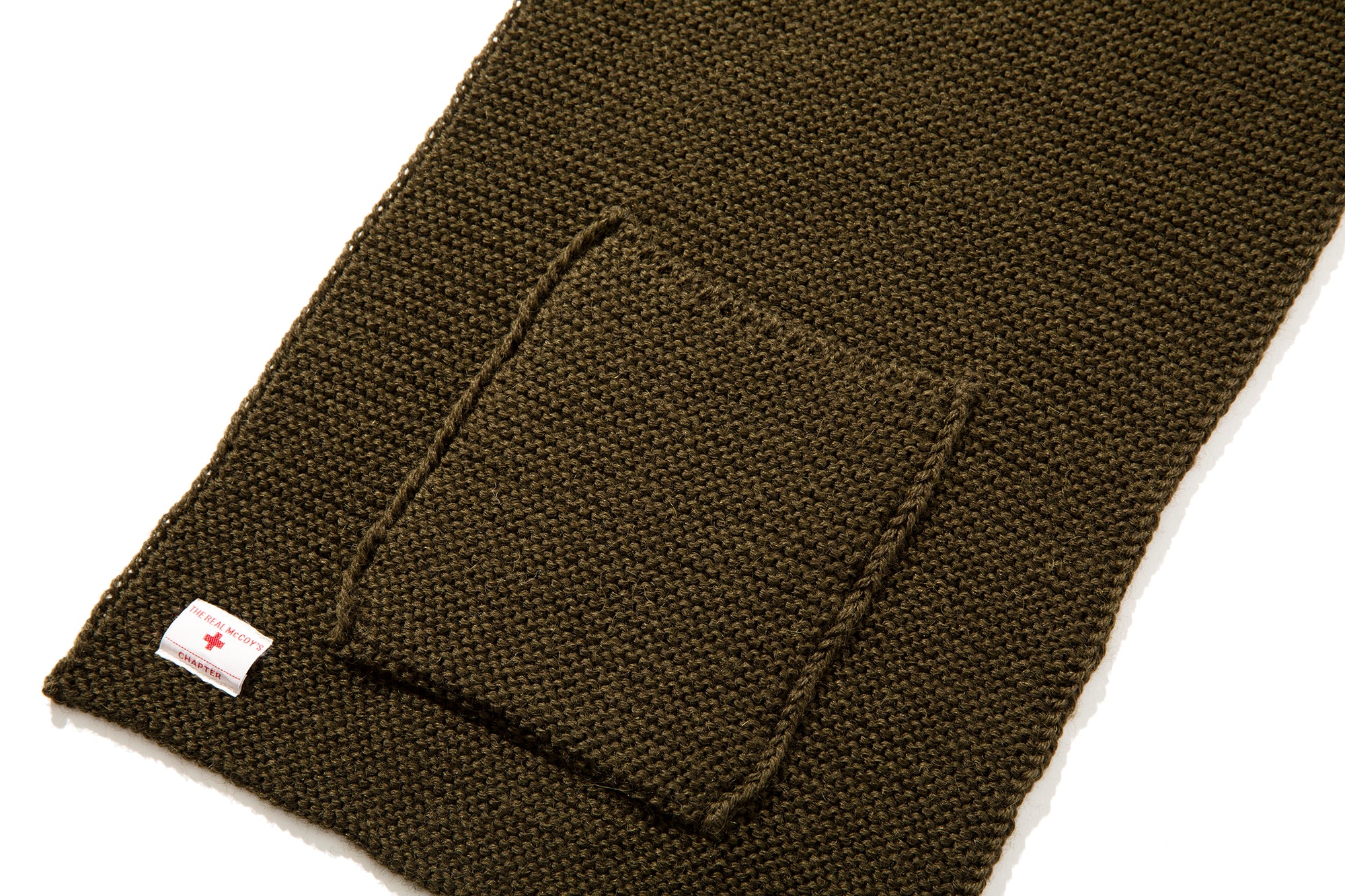 WOOL, RIBBED MUFFLER
