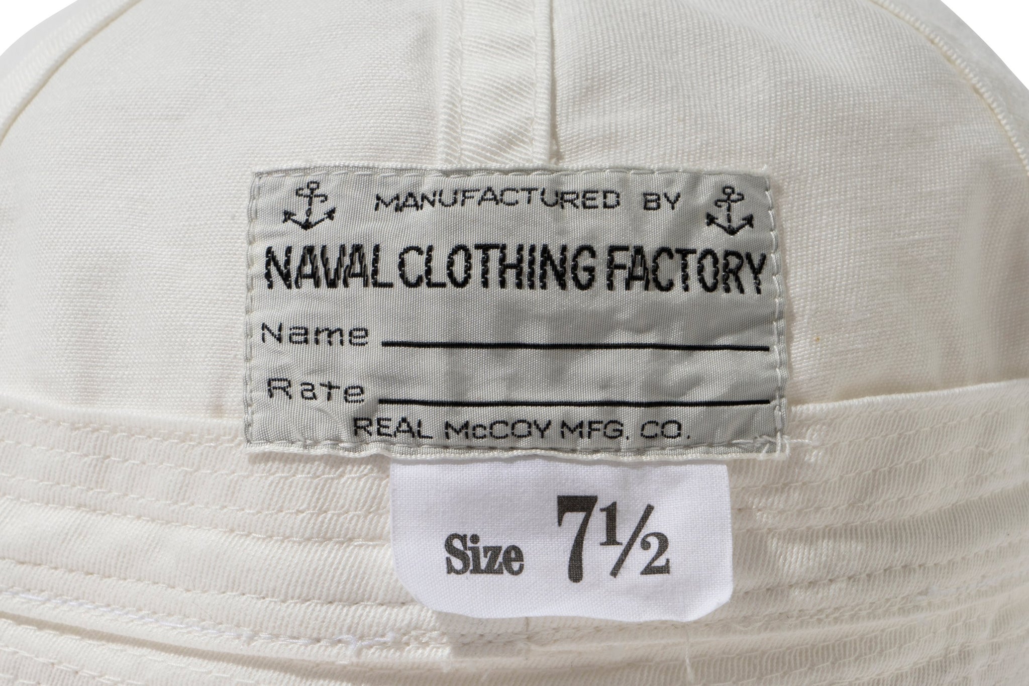 USN WHITE SERVICE HAT – The Real McCoy's