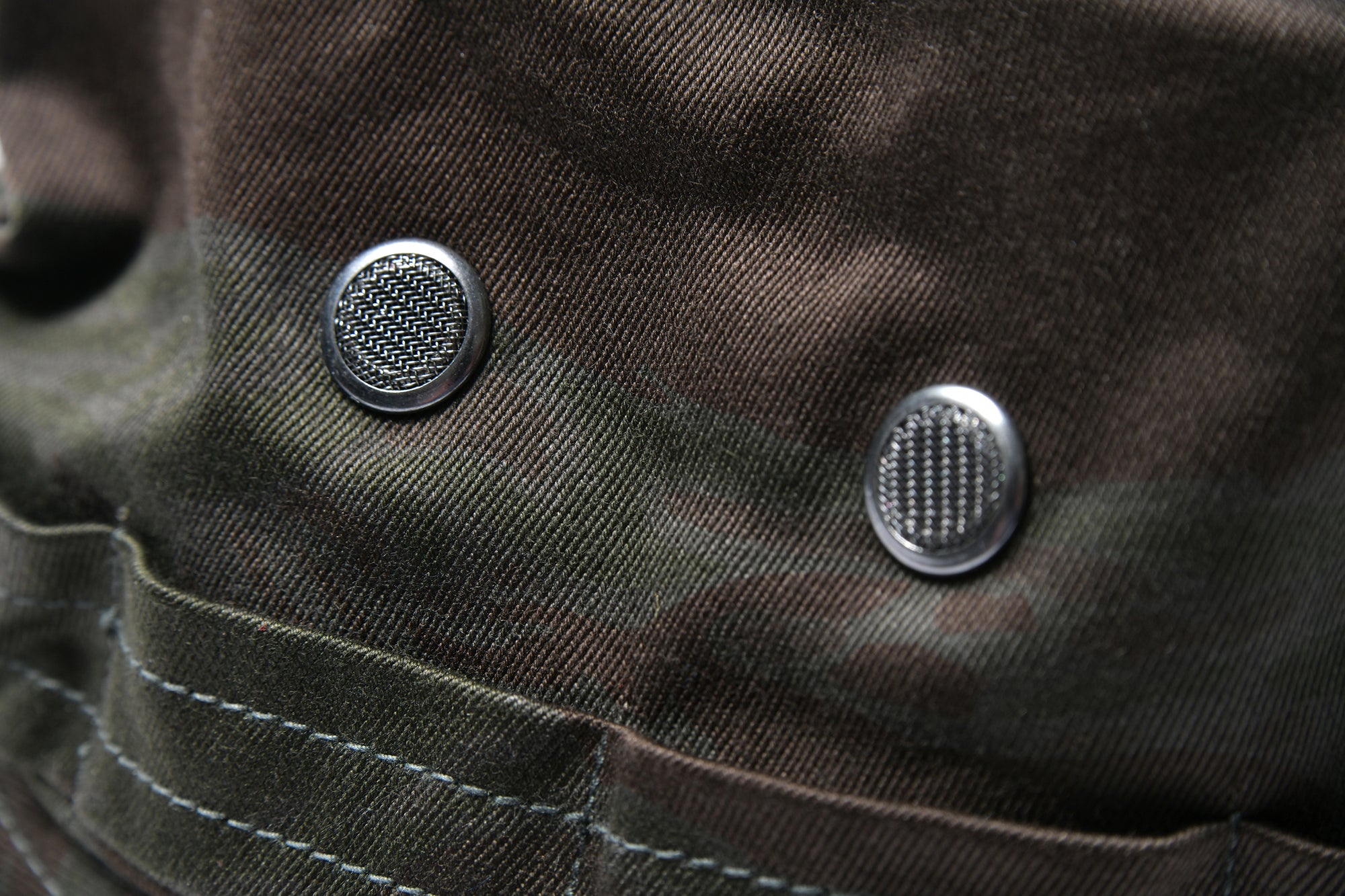 TIGER CAMOUFLAGE BOONIE HAT / BLACK OVER-DYE