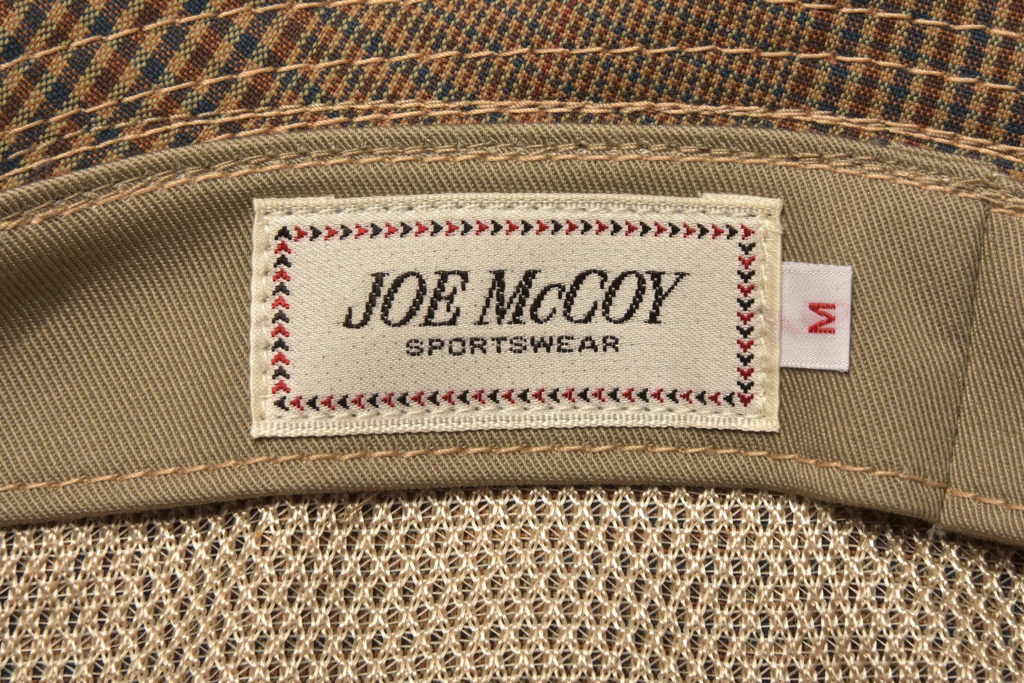 PLAID-CHECK RAIN WEATHER HAT