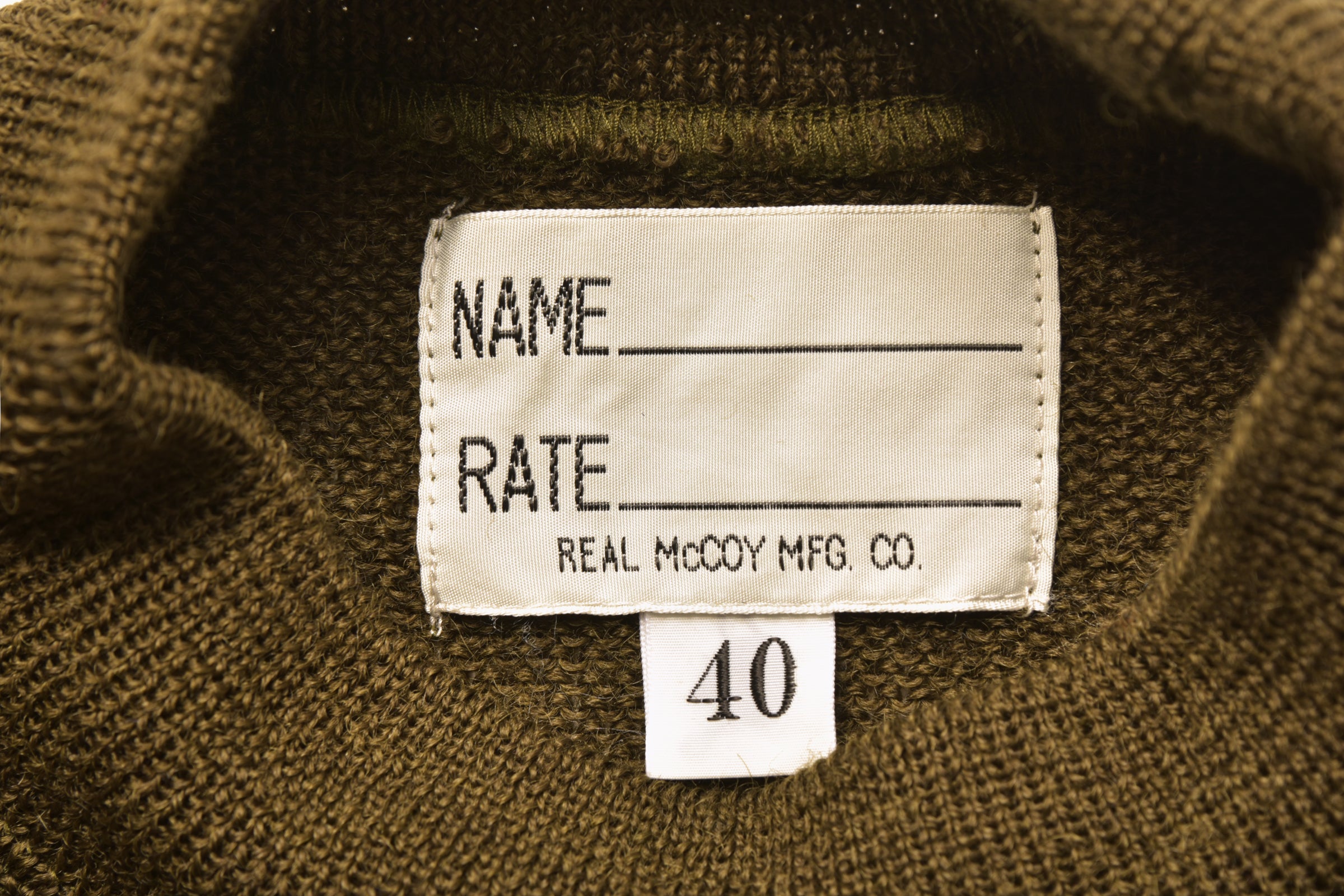USN WOOL JERSEY – The Real McCoy's
