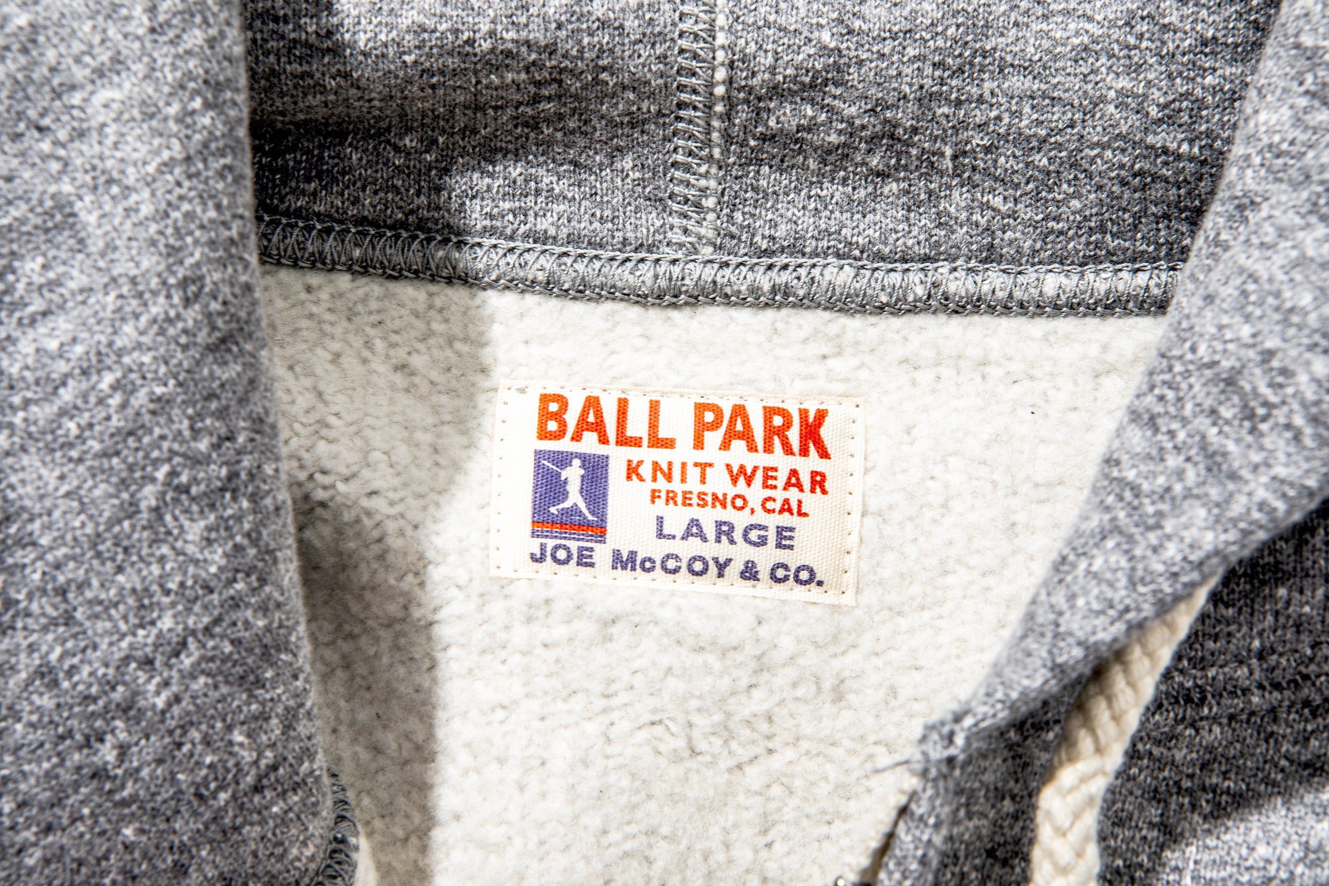 BALL PARK F/Z SWEATSHIRT – The Real McCoy's