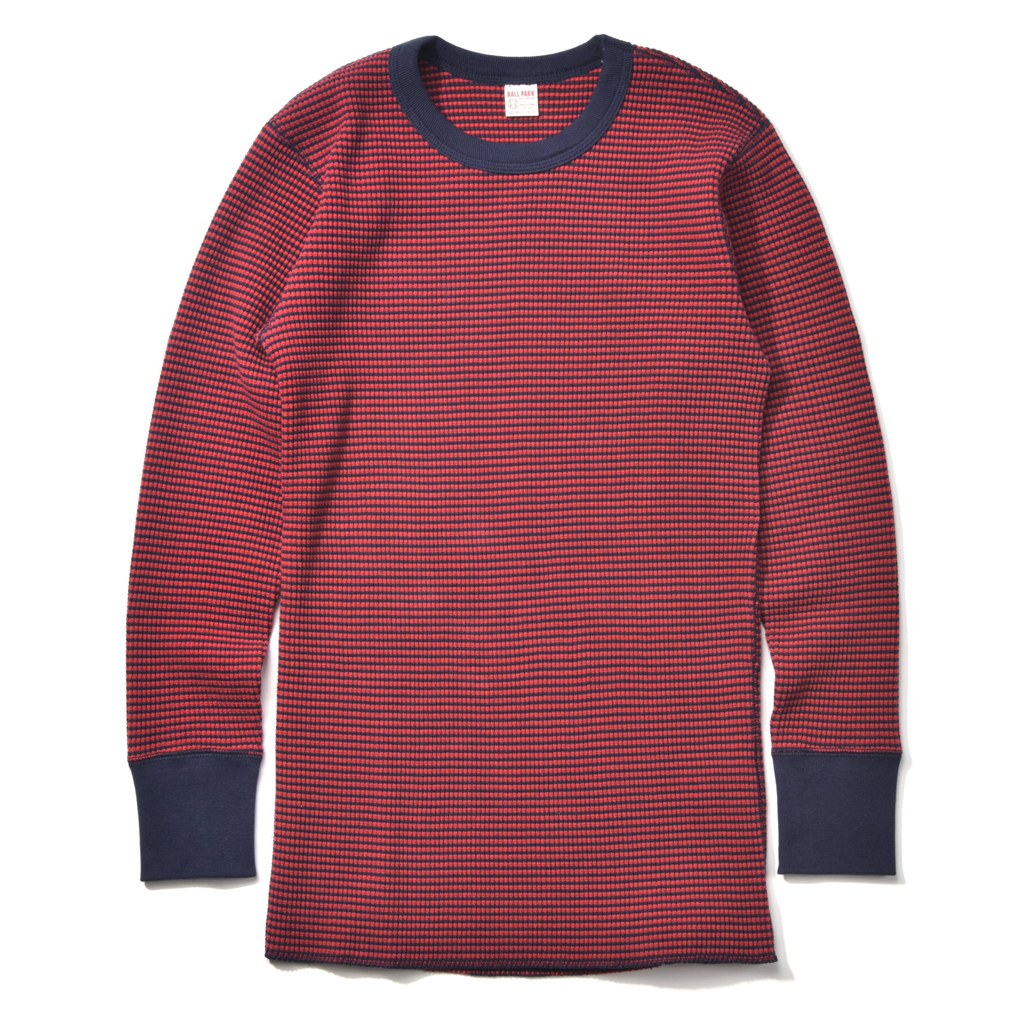 WAFFLE STRIPE THERMAL SHIRT L/S – The Real McCoy's