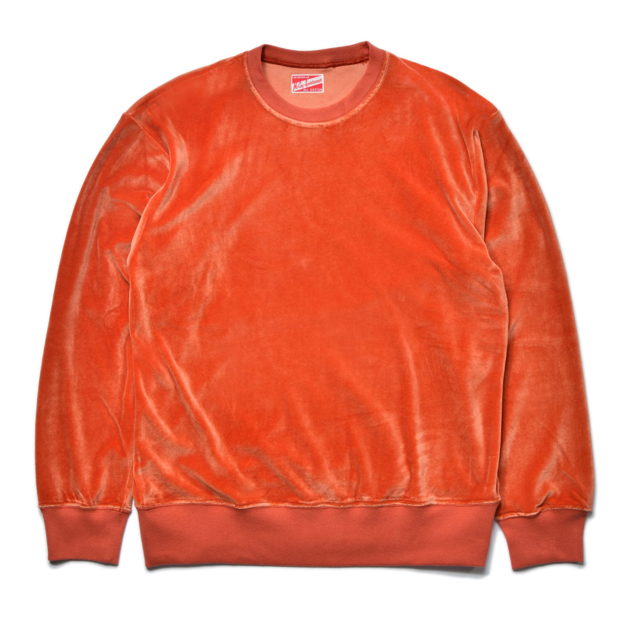 COTTON RAYON PILE SWEATSHIRT