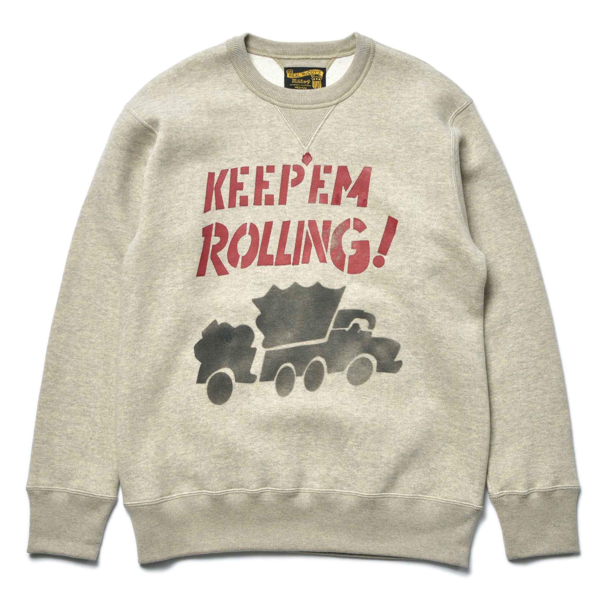 MILITARY PRINT SWEATSHIRT / RED BALL HIGHWAY