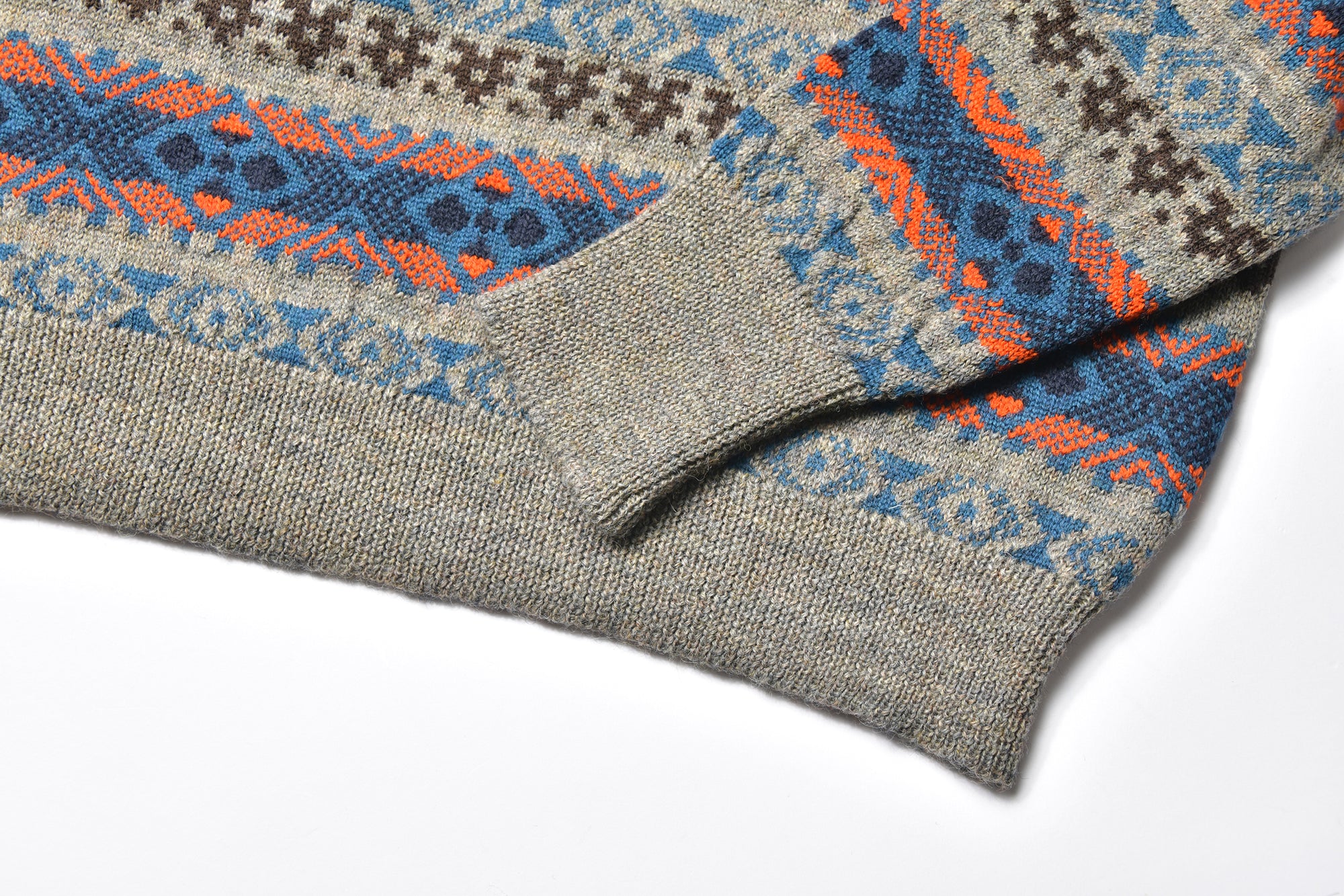 FAIR ISLE CREW NECK SWEATER