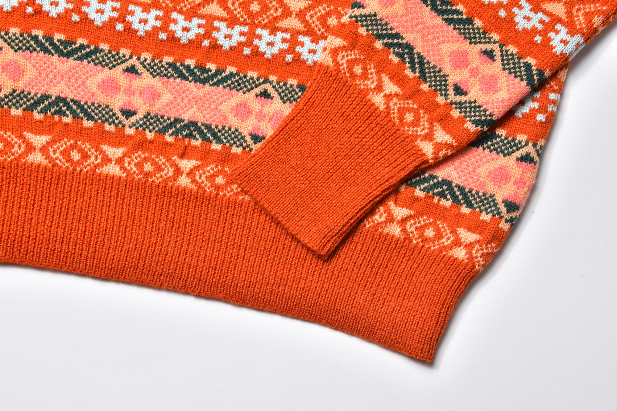 FAIR ISLE CREW NECK SWEATER