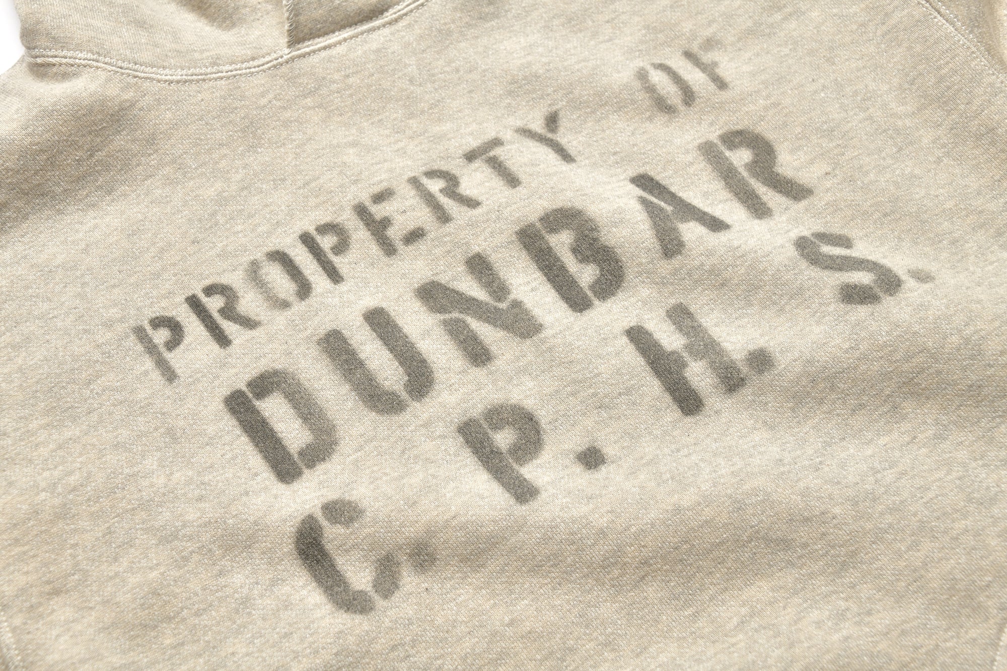 HOODED SWEATSHIRT / DUNBAR STENCIL