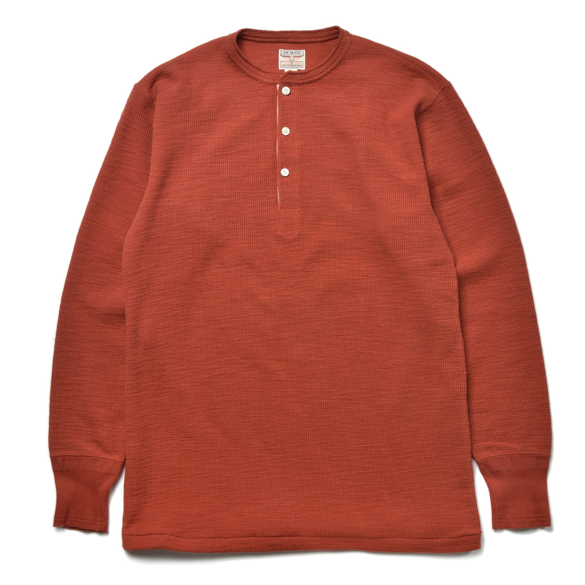 WESTERN CARDIGAN STITCH HENLEY SHIRT