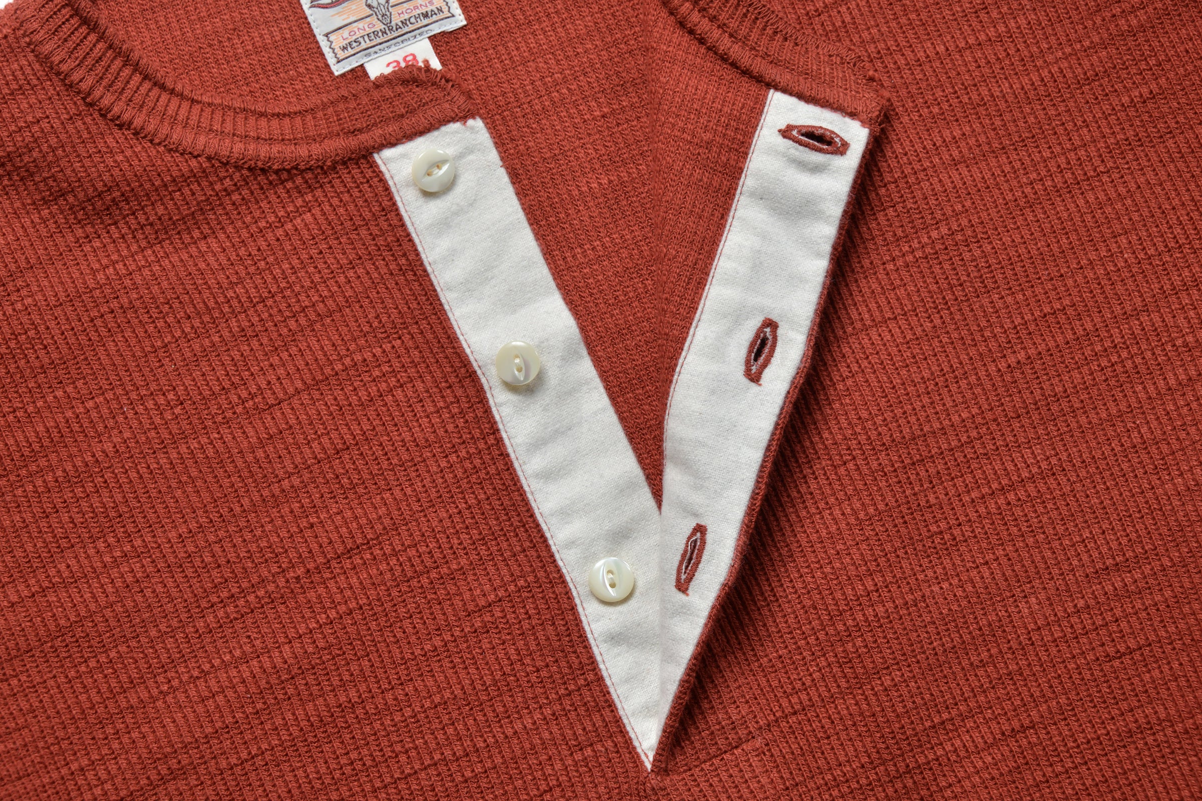 WESTERN CARDIGAN STITCH HENLEY SHIRT – The Real McCoy's