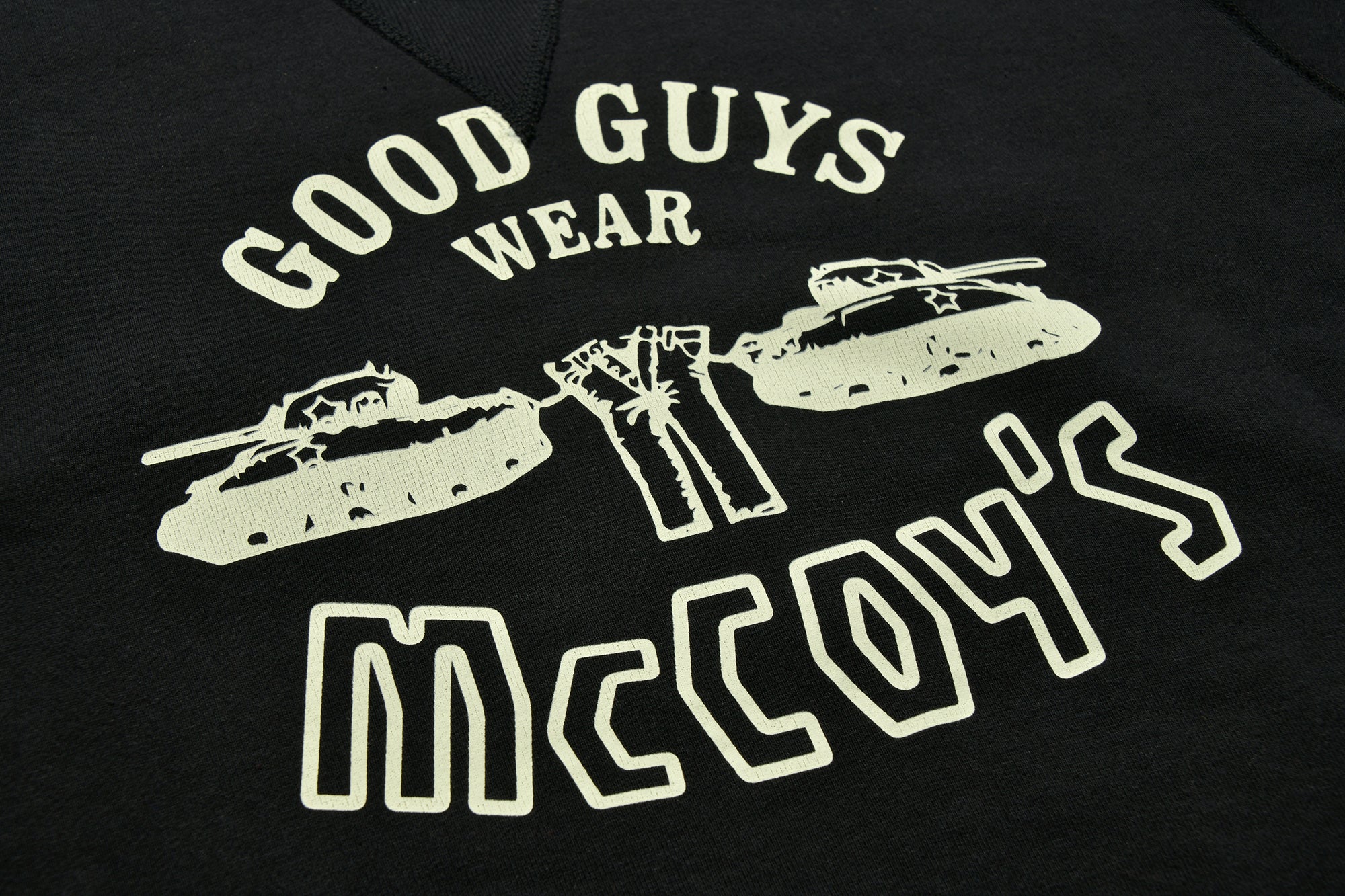 MILITARY PRINT SWEATSHIRT / GOOD GUYS WEAR MCCOY'S