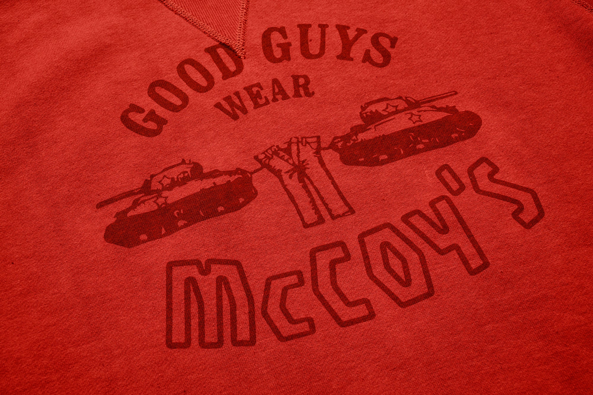 MILITARY PRINT SWEATSHIRT / GOOD GUYS WEAR MCCOY'S