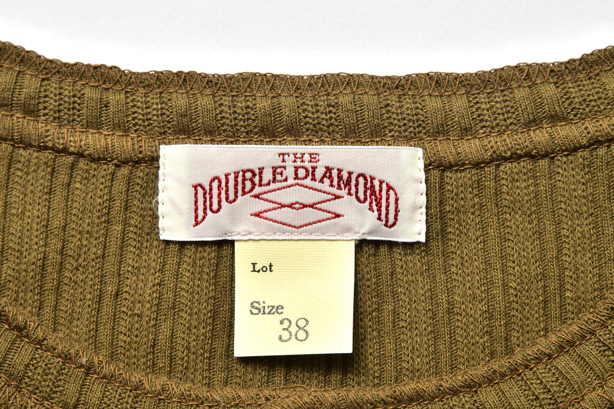 DOUBLE DIAMOND EYELET HENLEY UNDERSHIRT