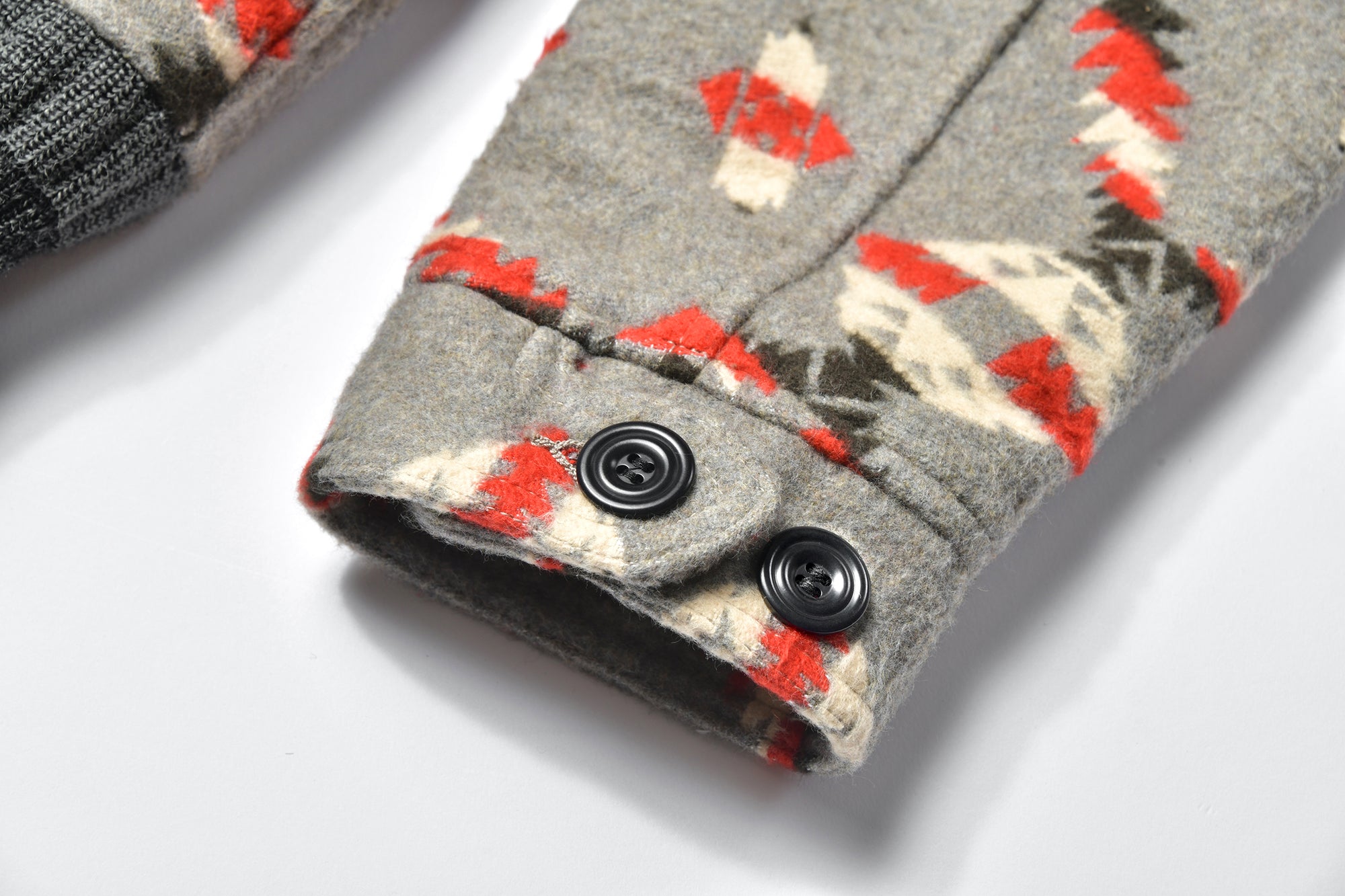 COTTON JACQUARD BLANKET JACKET