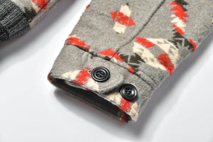 COTTON JACQUARD BLANKET JACKET