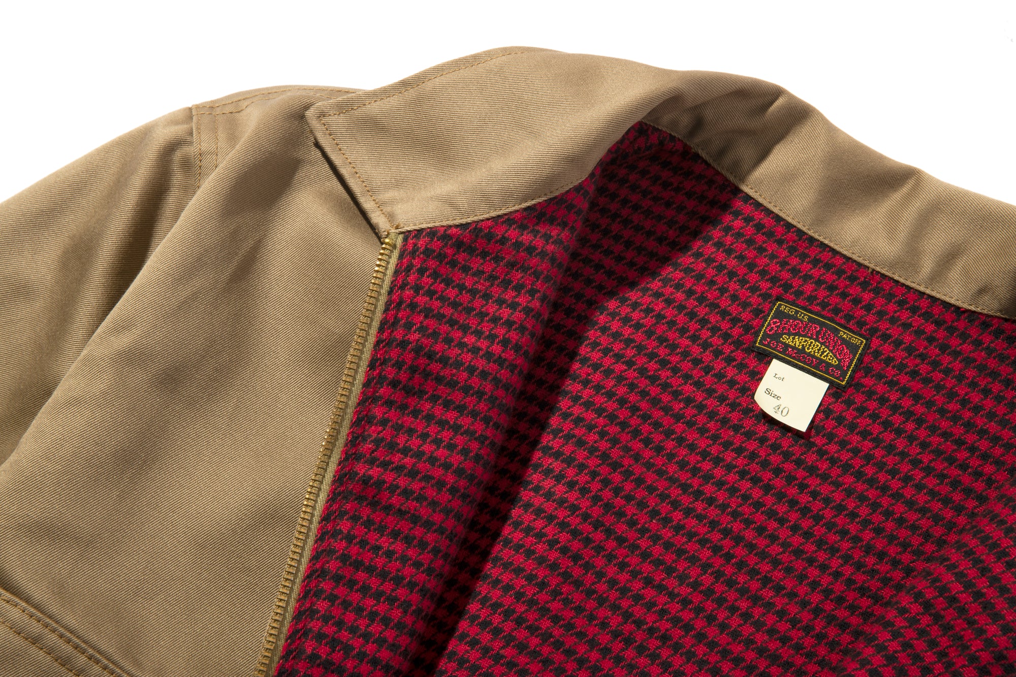 8HU HEAVY COTTON DRILL F/Z WORK JACKET