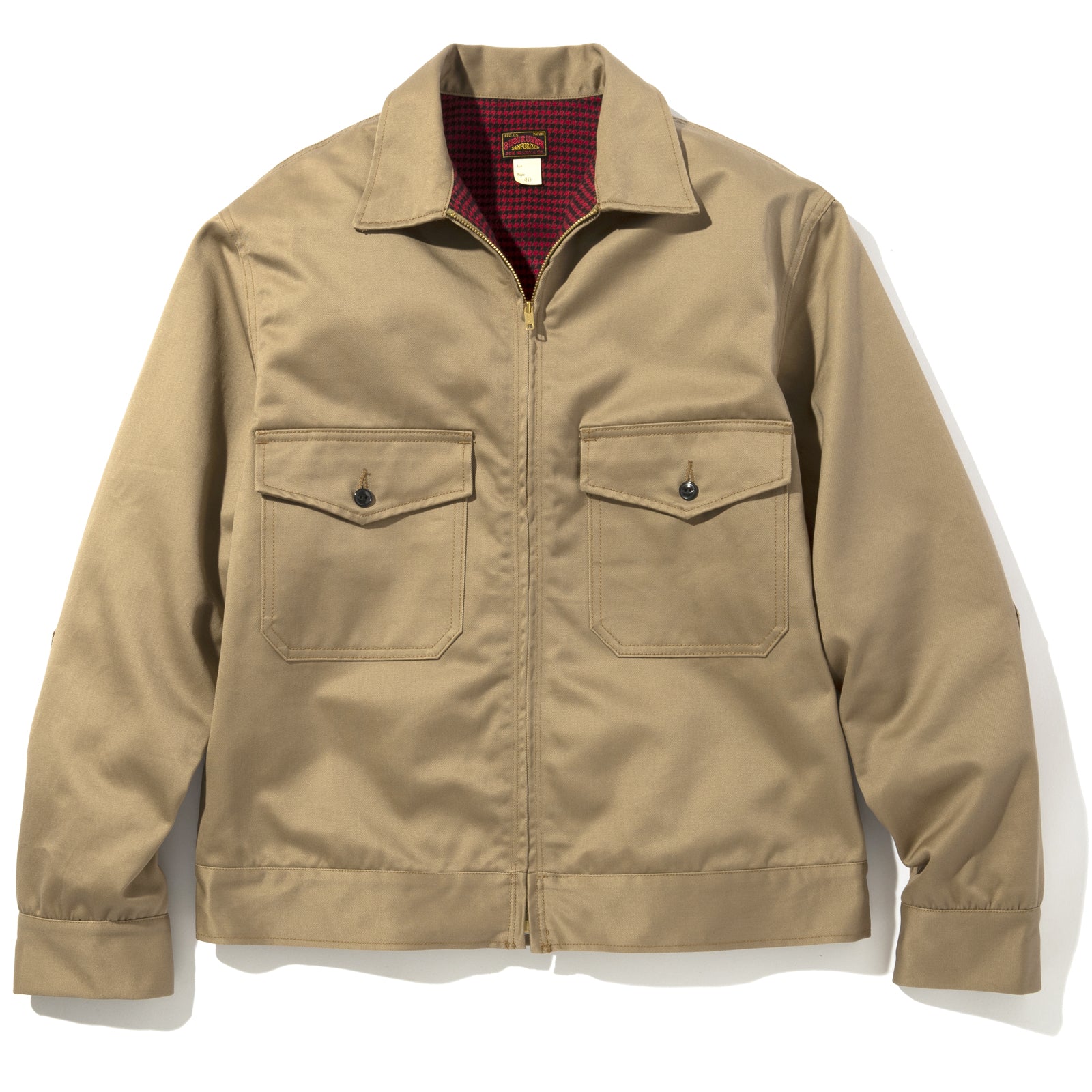8HU HEAVY COTTON DRILL F/Z WORK JACKET – The Real McCoy's