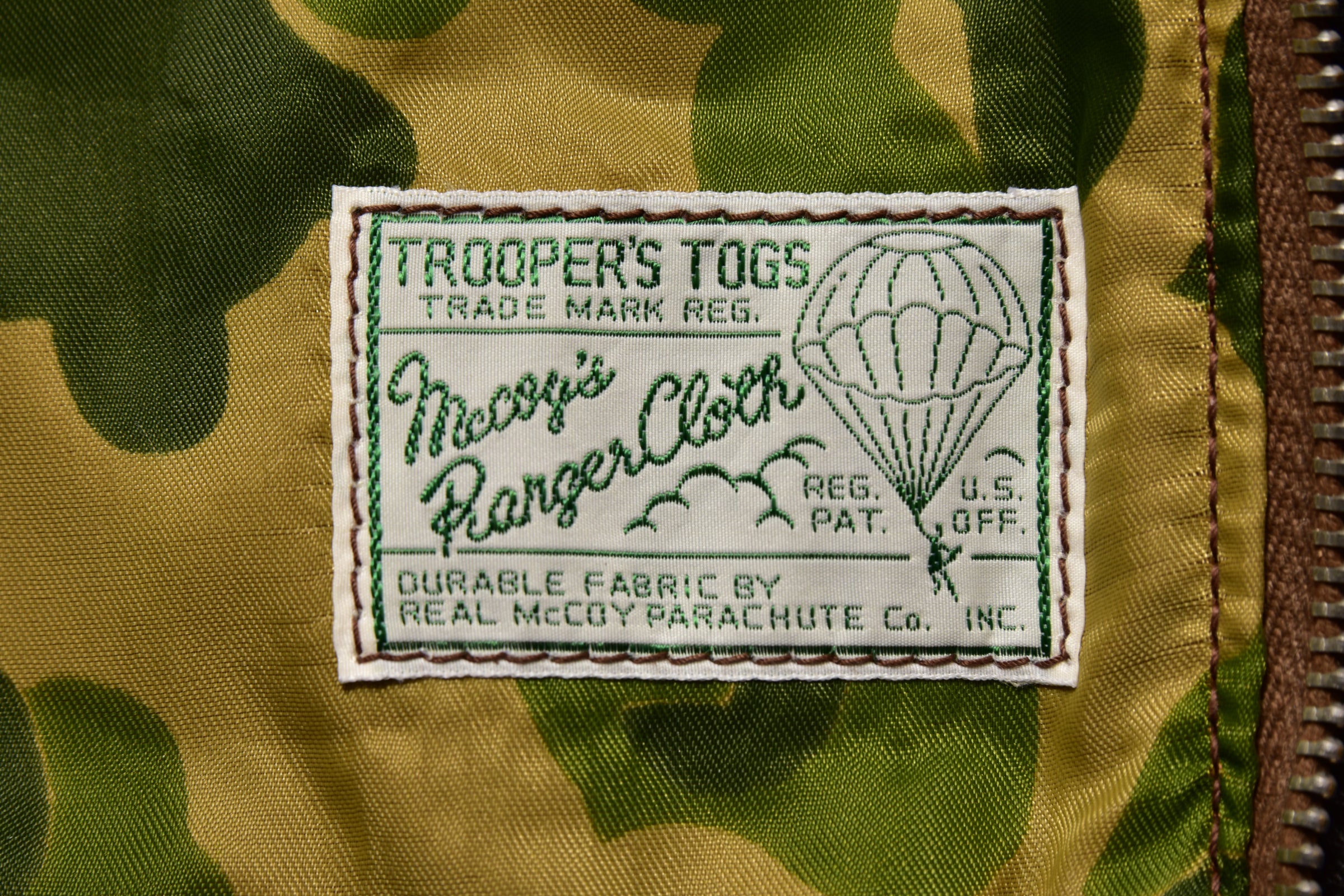 TYPE A-2 / PARACHUTE CAMOUFLAGE LINING – The Real McCoy's