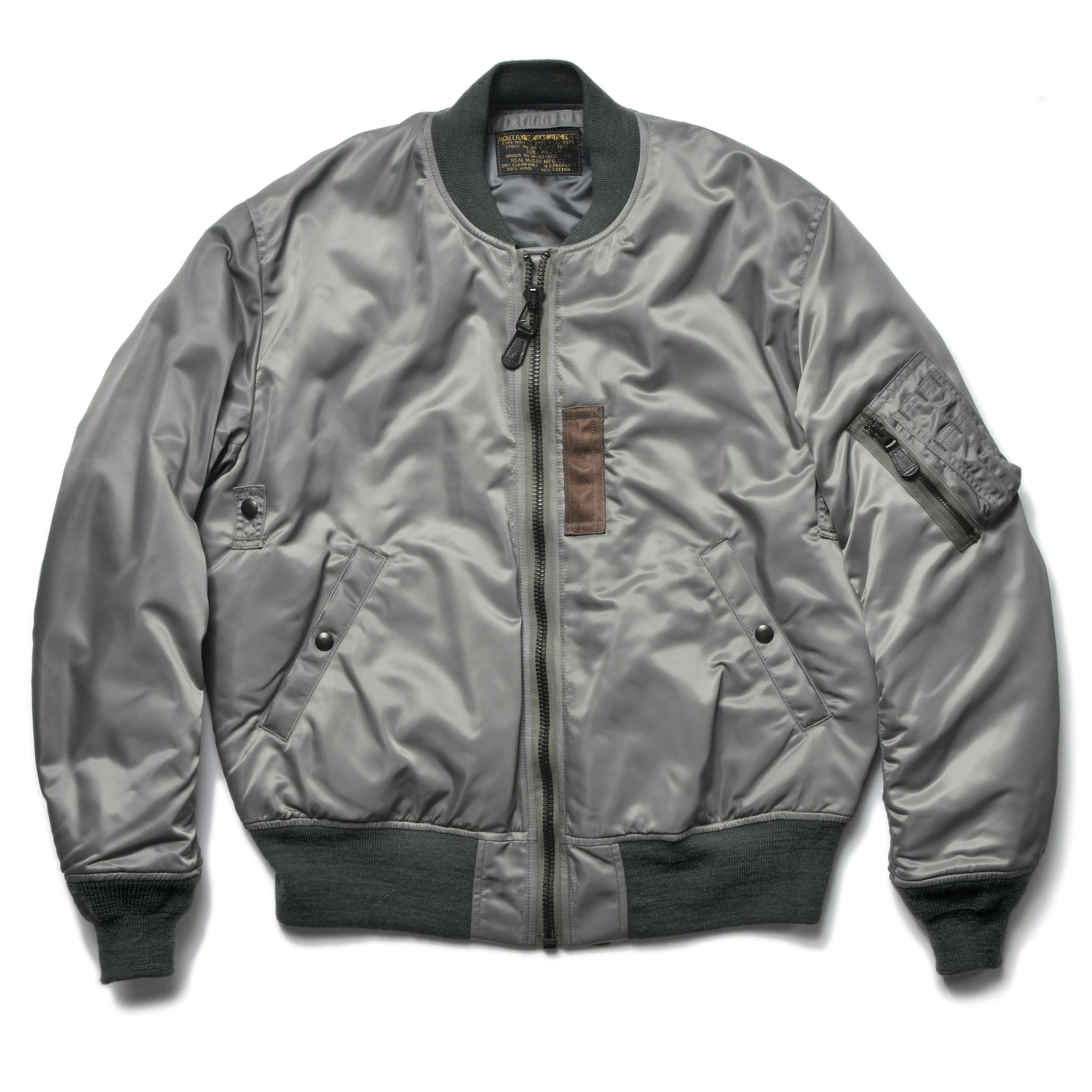 TYPE MA-1 REAL McCOY MFG. CO. - 027 SILVER GRAY / XL