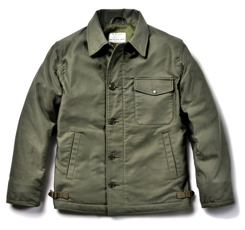 U.S.N. A-2 DECK JACKET REAL McCOY MFG. - OLIVE / M