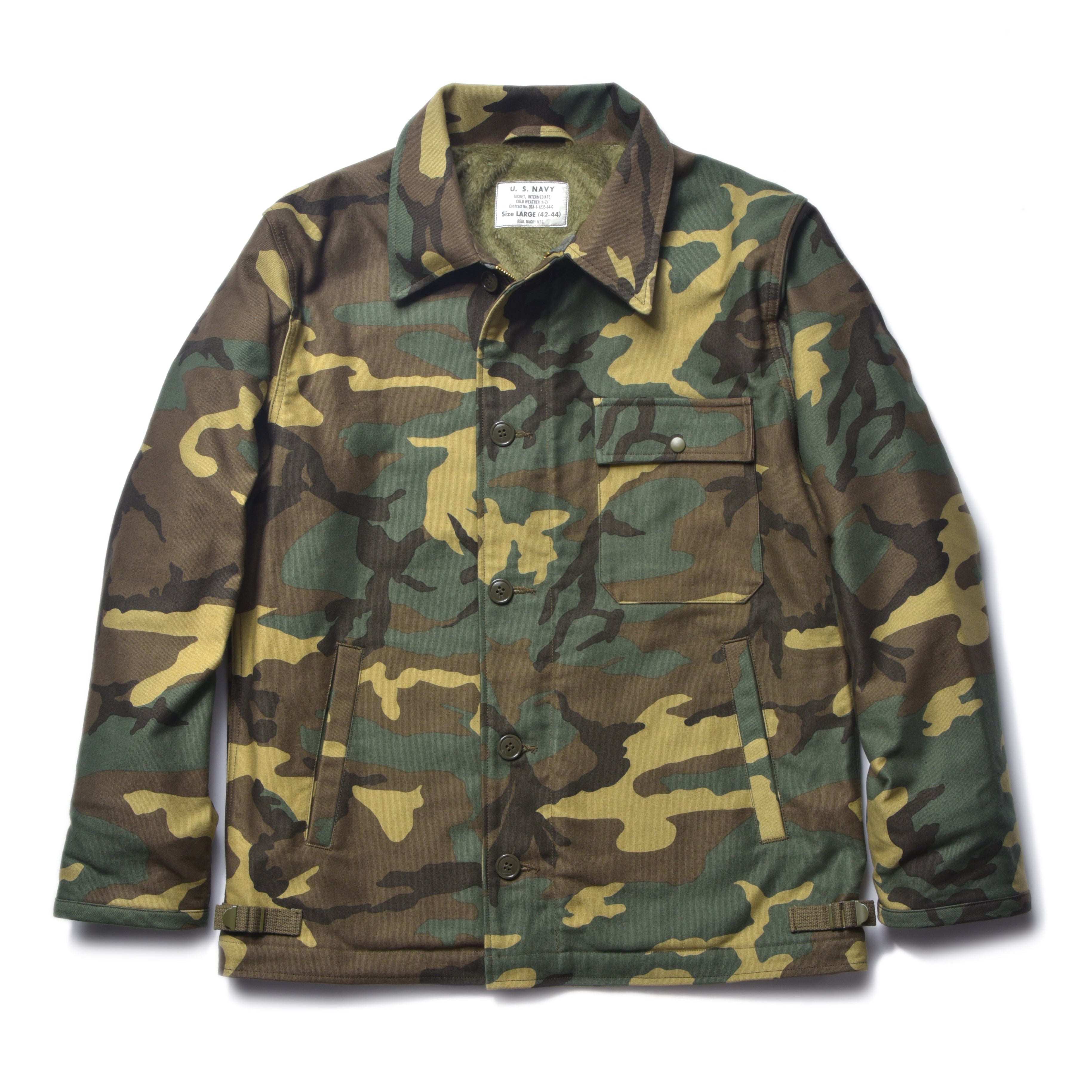 A-2 DECK JACKET / WOODLAND CAMOUFLAGE – The Real McCoy's