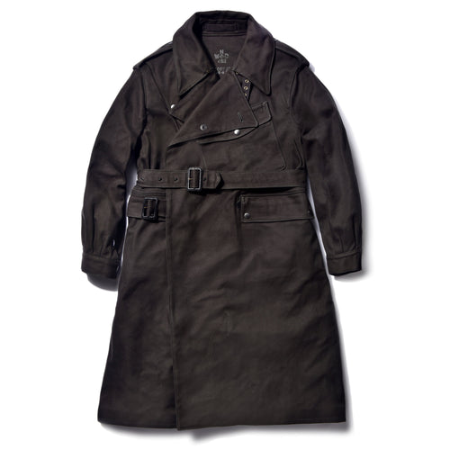 DISPATCH RIDER'S COAT (OVER-DYE) - BLACK / 42