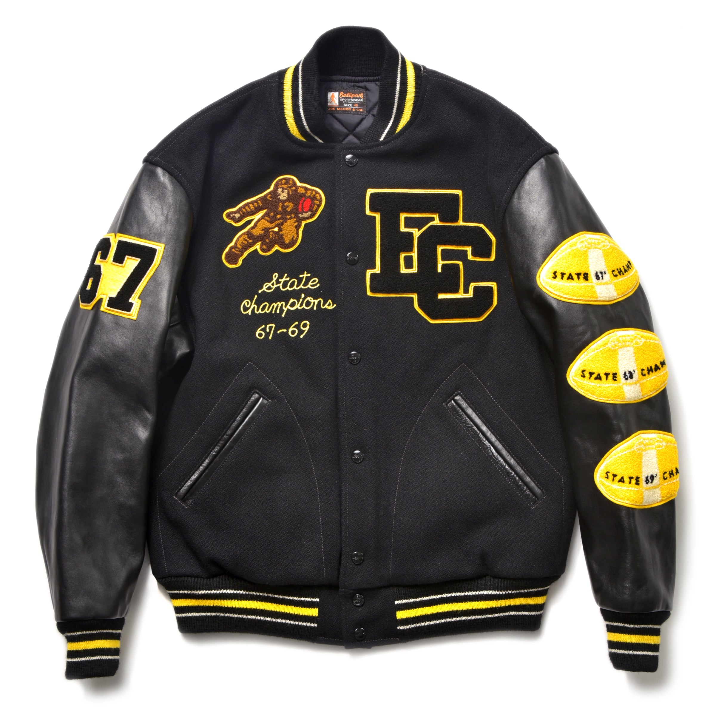 WOOL VARSITY JACKET / EVERETT CHIEFS – The Real McCoy's