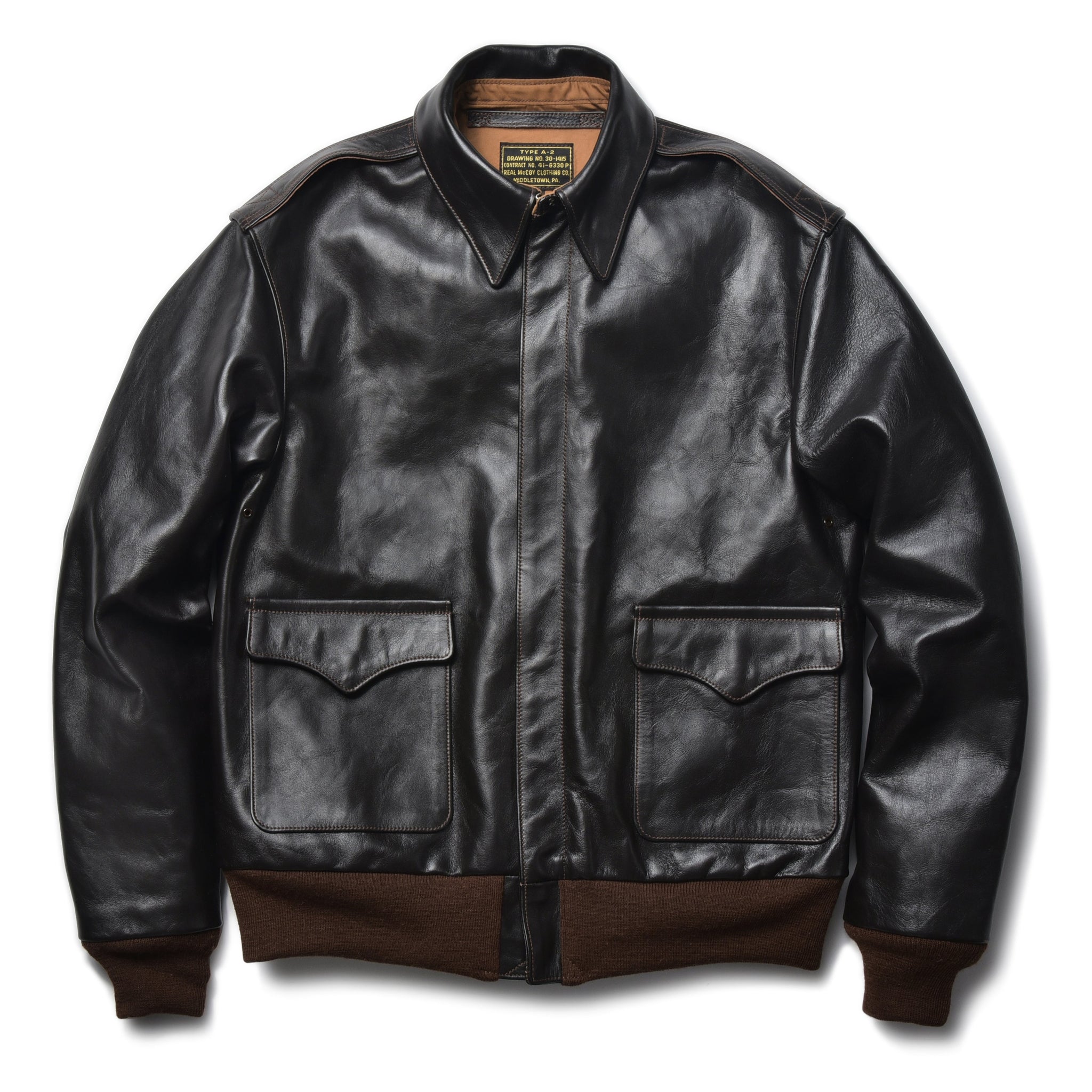 The Real McCoy's Freeman 30s Sports Jacket (Deerskin) - Brown, 36