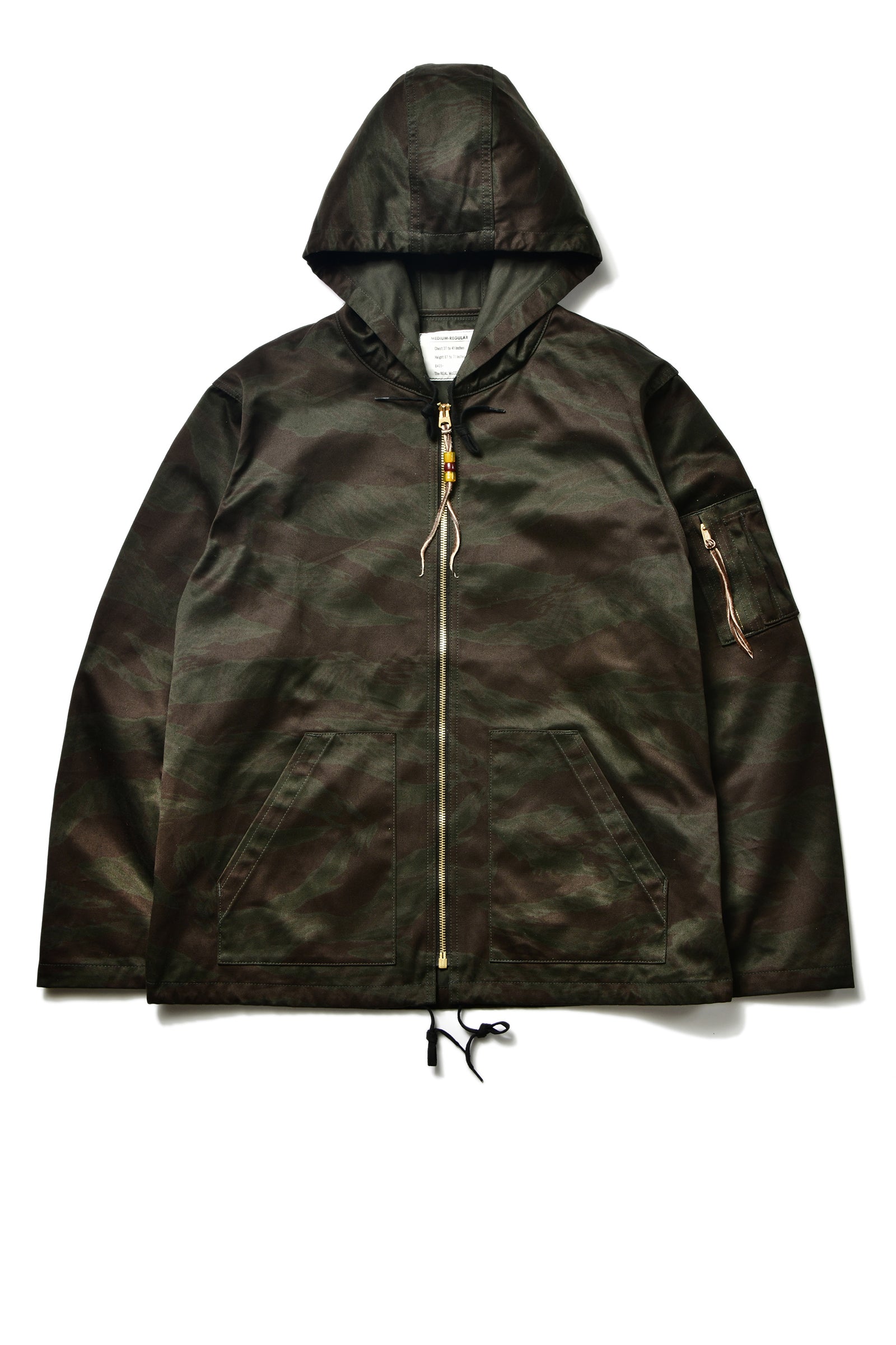 TIGER CAMOUFLAGE PARKA / BLACK OVER-DYE (TIGER CAMOUFLAGE)