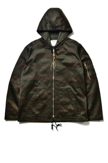 TIGER CAMOUFLAGE PARKA / BLACK OVER-DYE (TIGER CAMOUFLAGE)