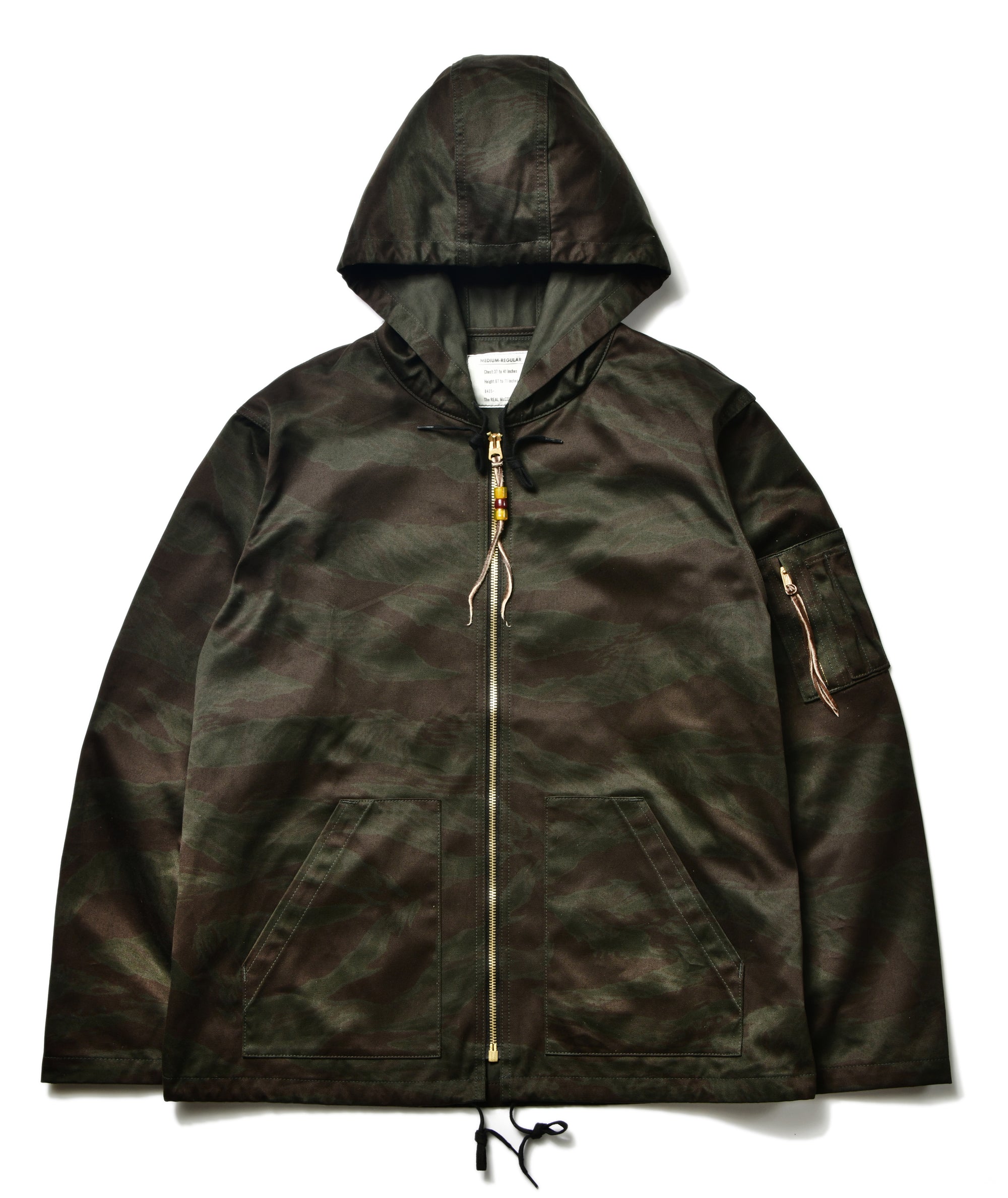 TIGER CAMOUFLAGE PARKA / BLACK OVER-DYE (TIGER CAMOUFLAGE)