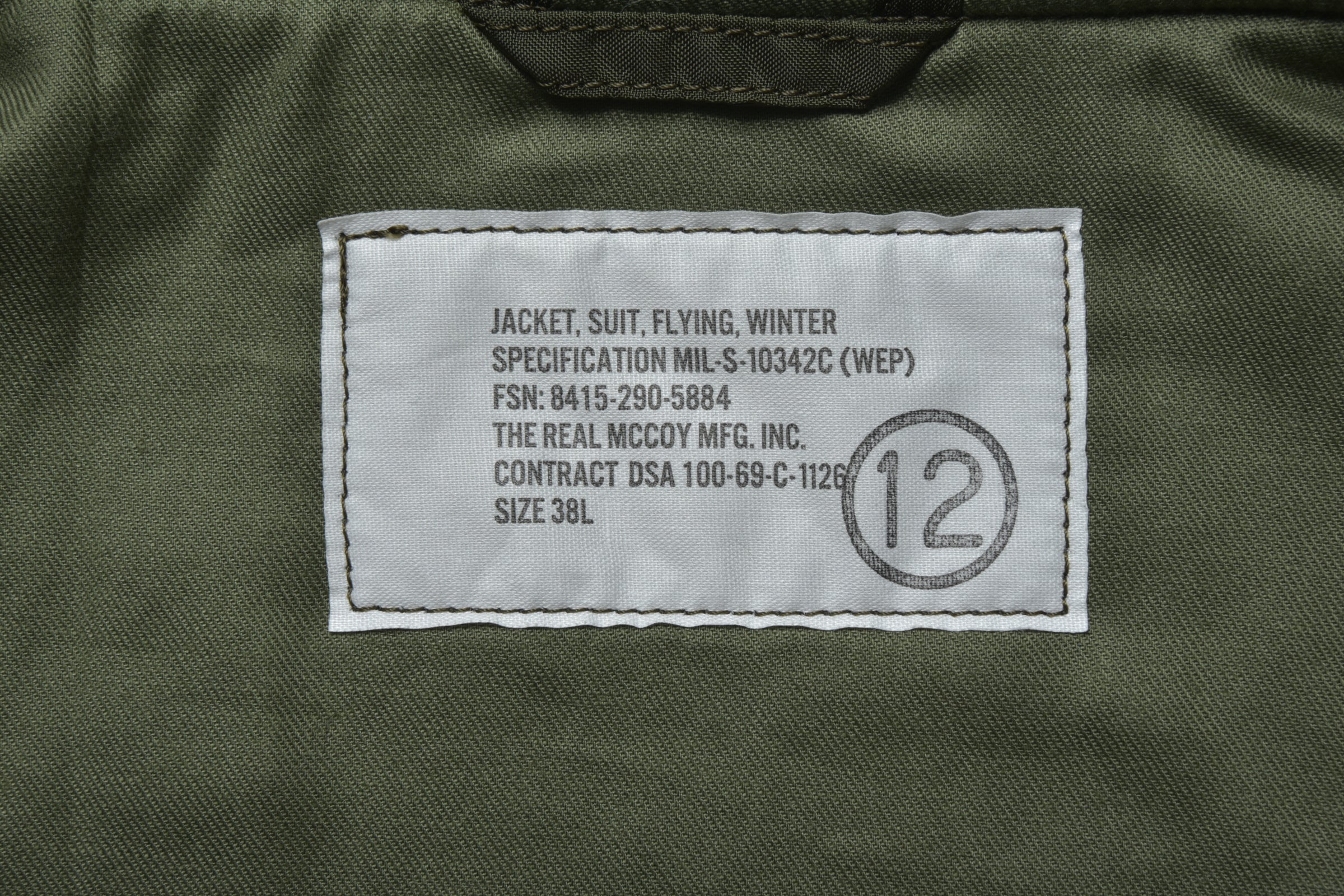JACKET - SUIT, FLYING, WINTER – The Real McCoy's