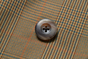 PLAID-CHECK RAIN WEATHER COAT