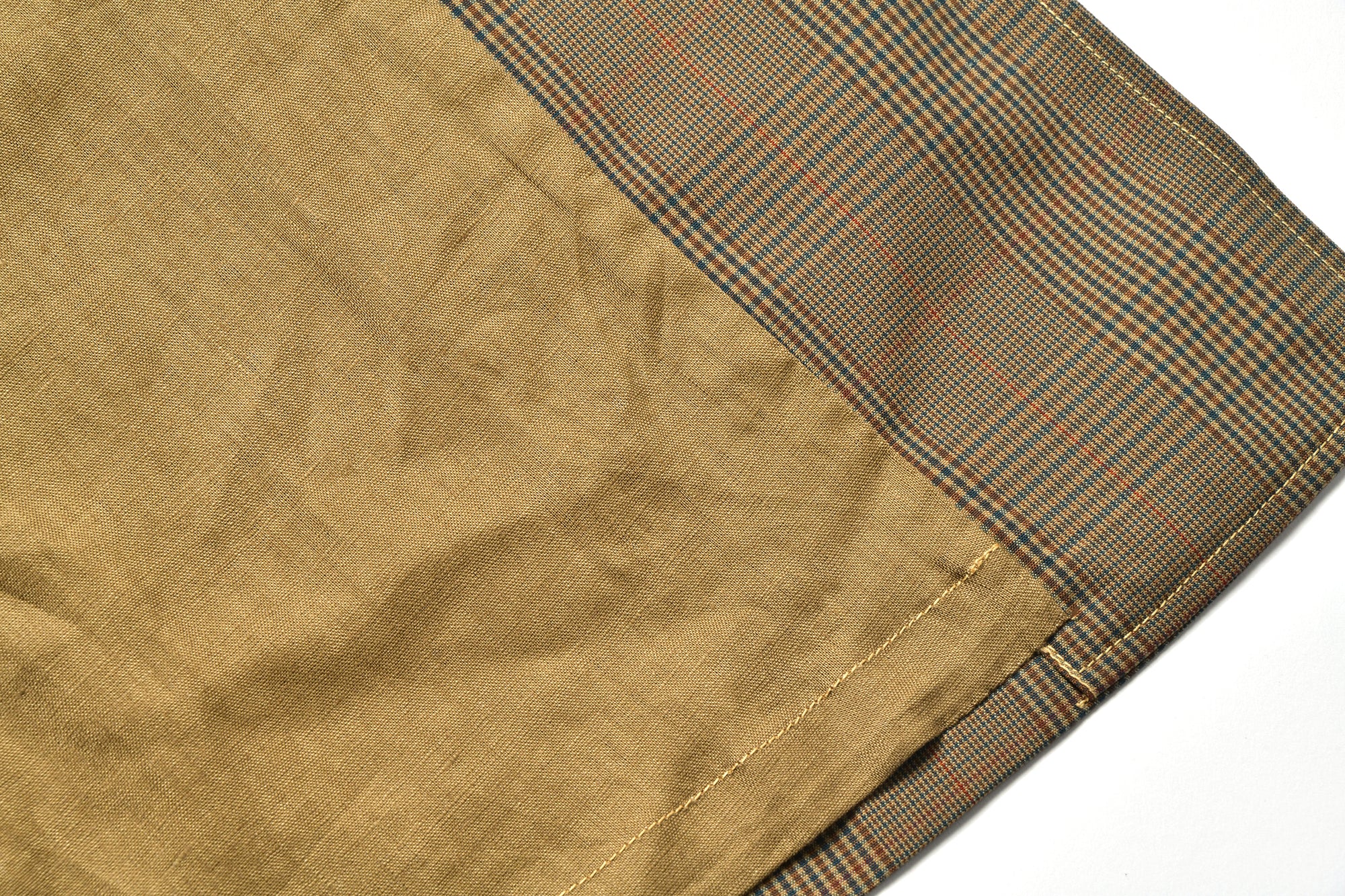 PLAID-CHECK RAIN WEATHER COAT