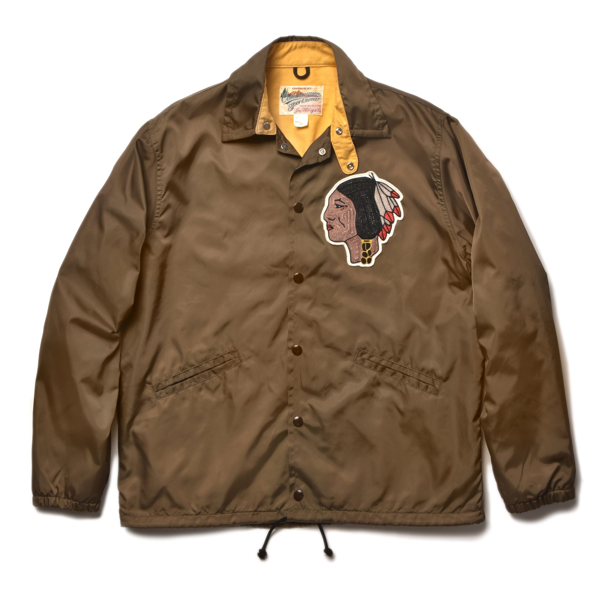 The Real McCoy's Nylon Cotton Lined Coach Jacket - Brown – Standard &  Strange