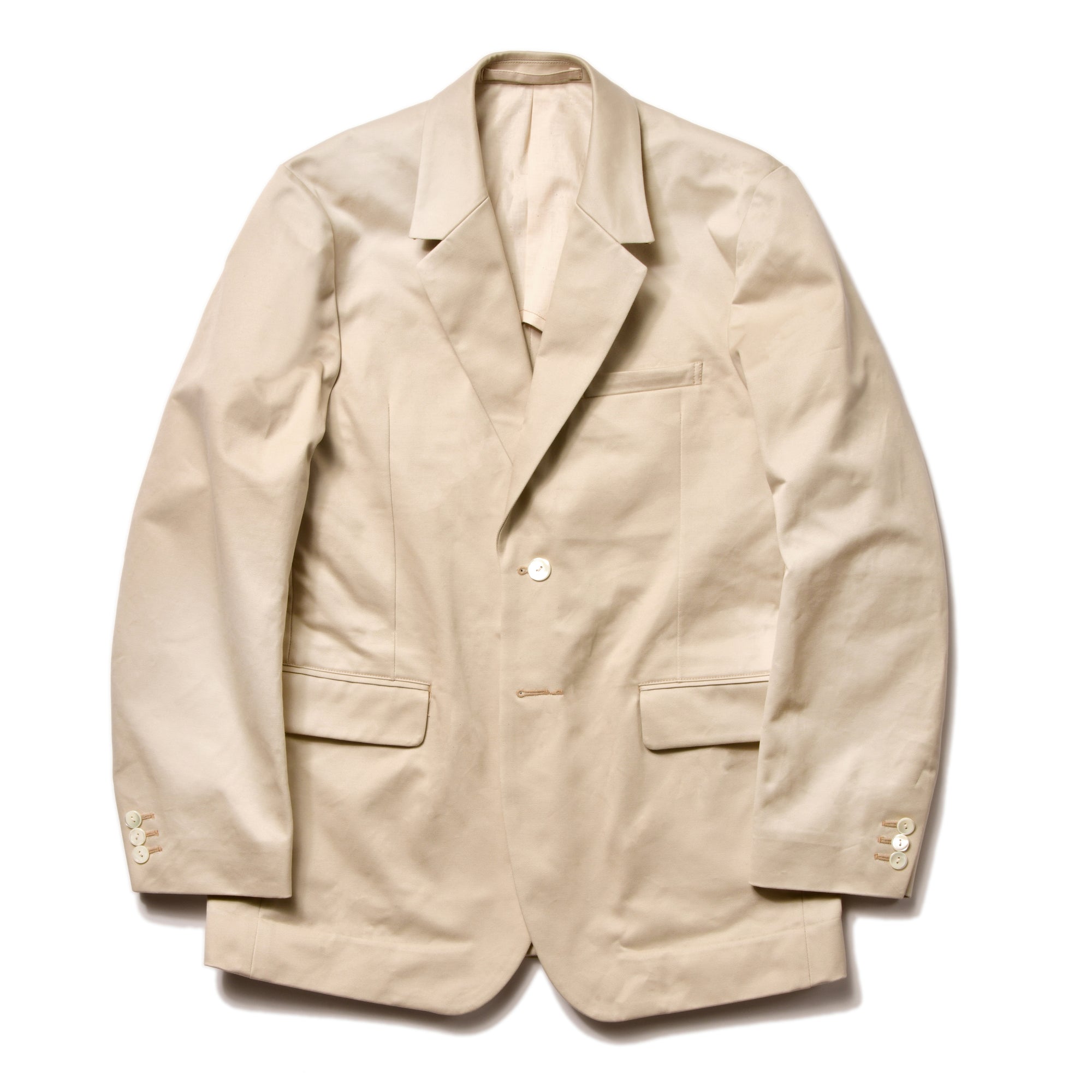 1950s COTTON CHINO SPORTS COAT / BEIGE