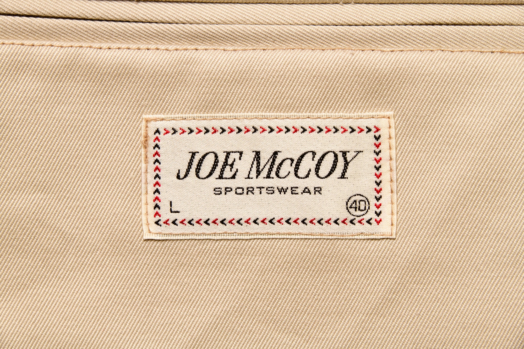 1950s COTTON CHINO SPORTS COAT / BEIGE