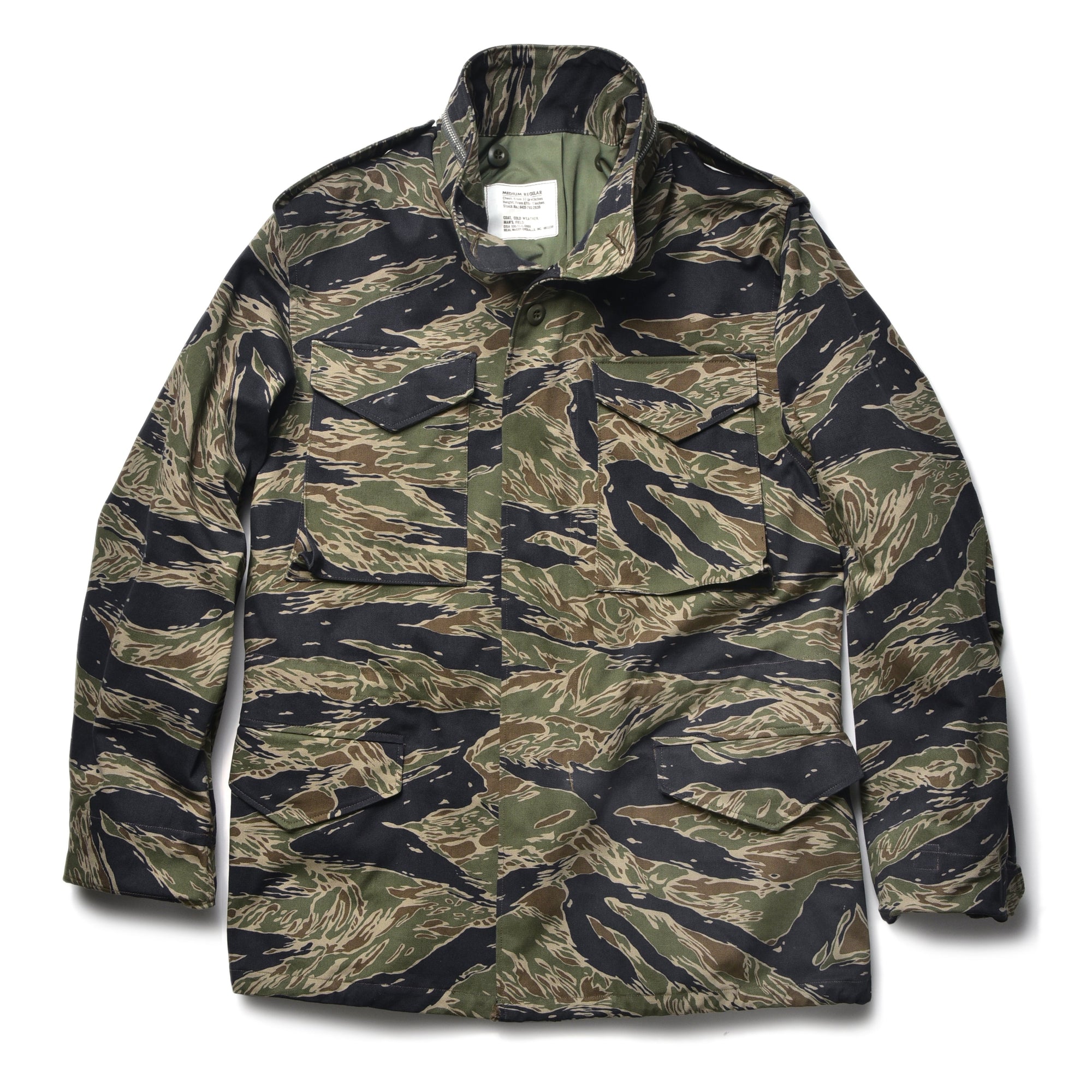 M-65 FIELD COAT / TIGER CAMOUFLAGE, TAD POLE
